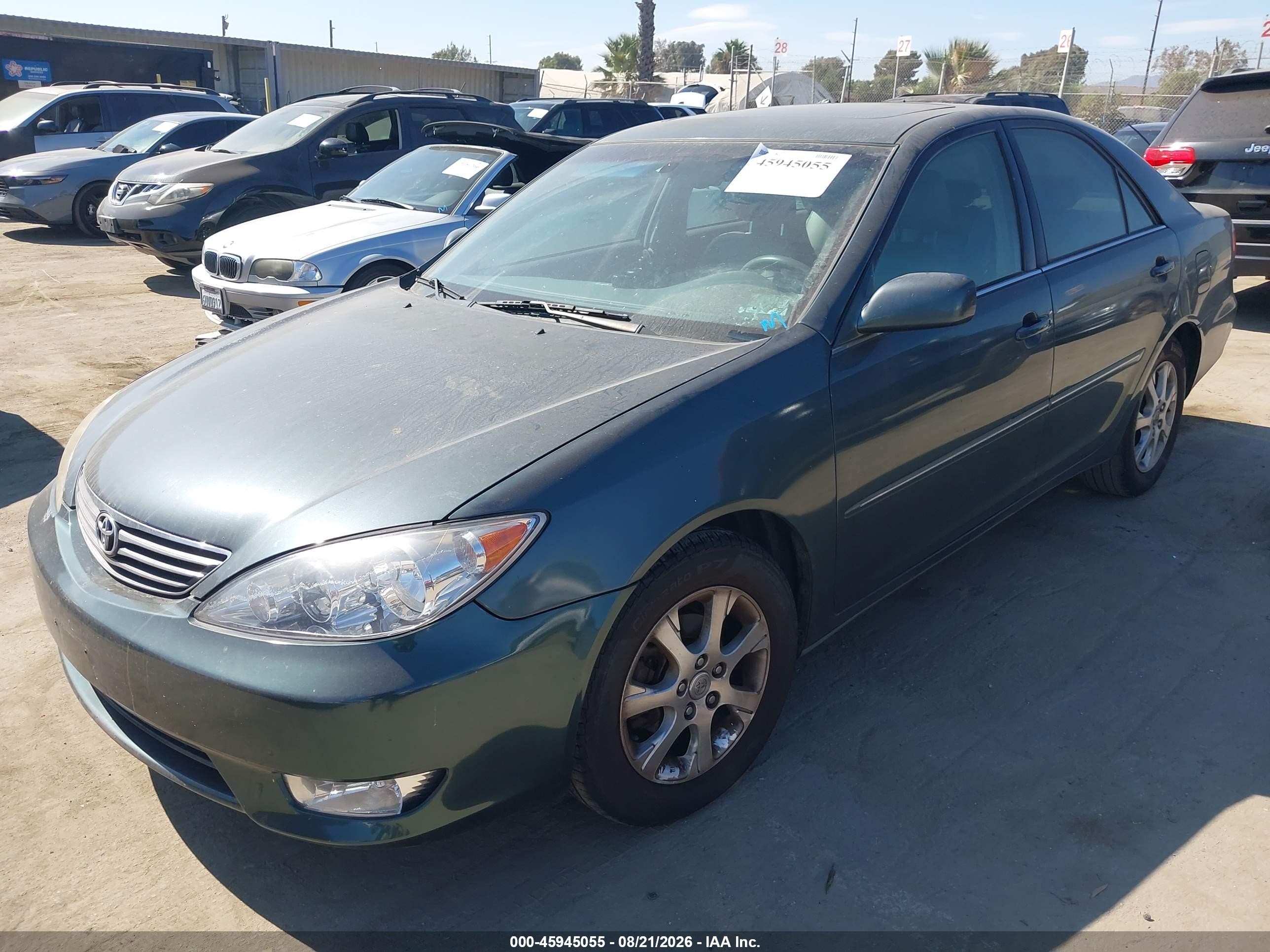 2005 Toyota Camry Le/xle/se Green vin: 4T1BE32K65U084590