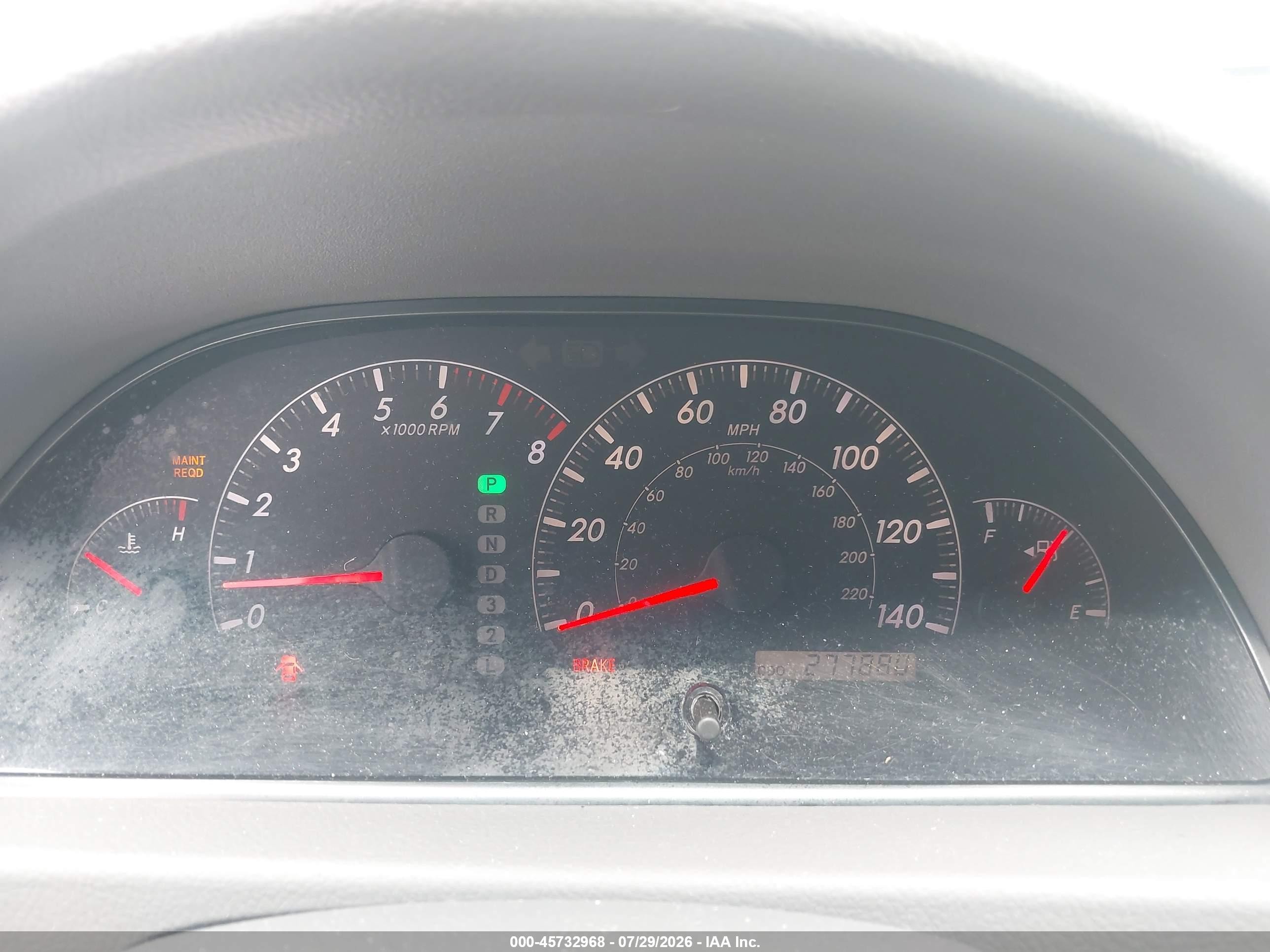 2005 Toyota Camry Le Silver vin: 4T1BE32K65U549398