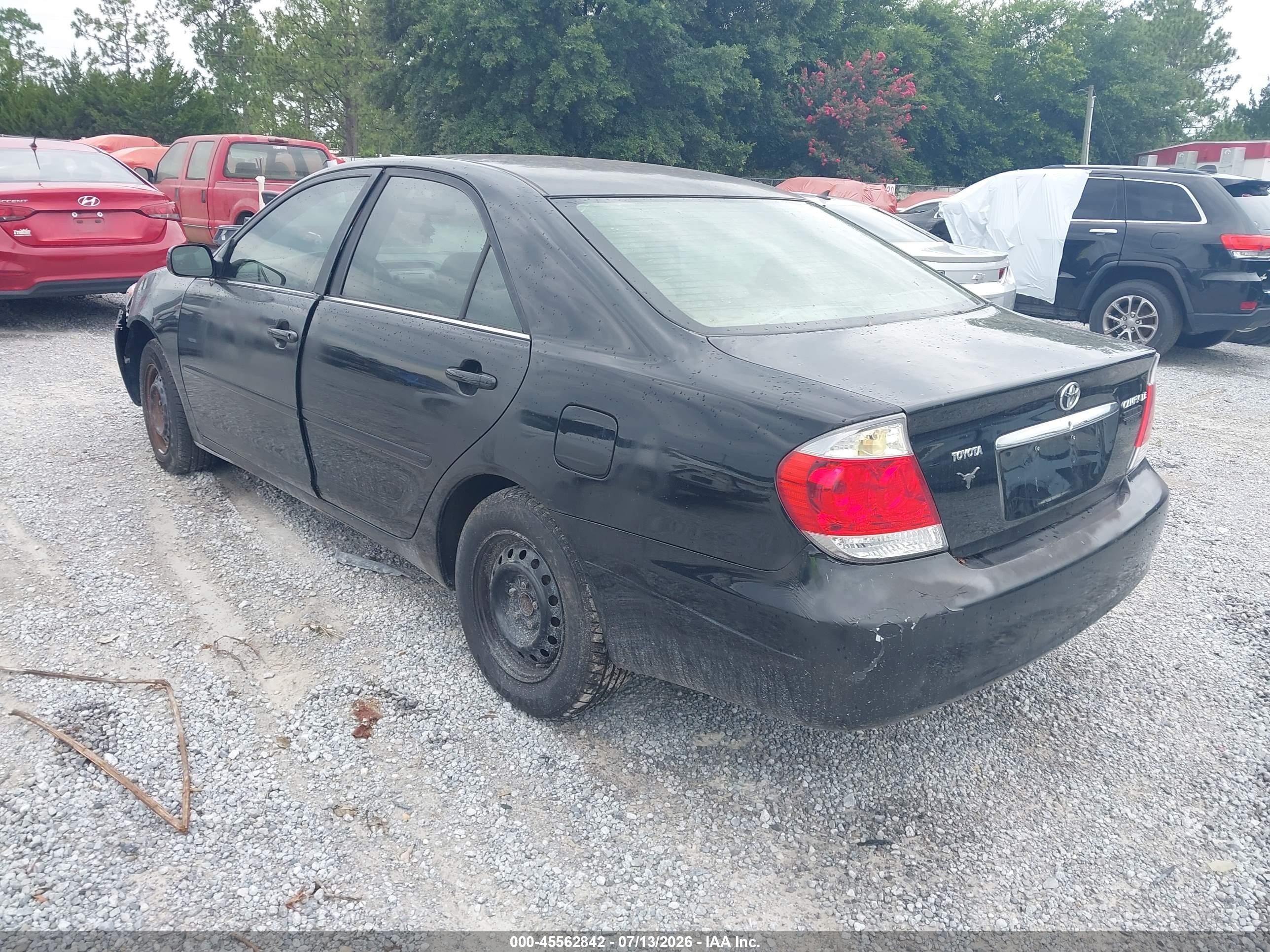 2005 Toyota Camry Le Черный vin: 4T1BE32K65U631356