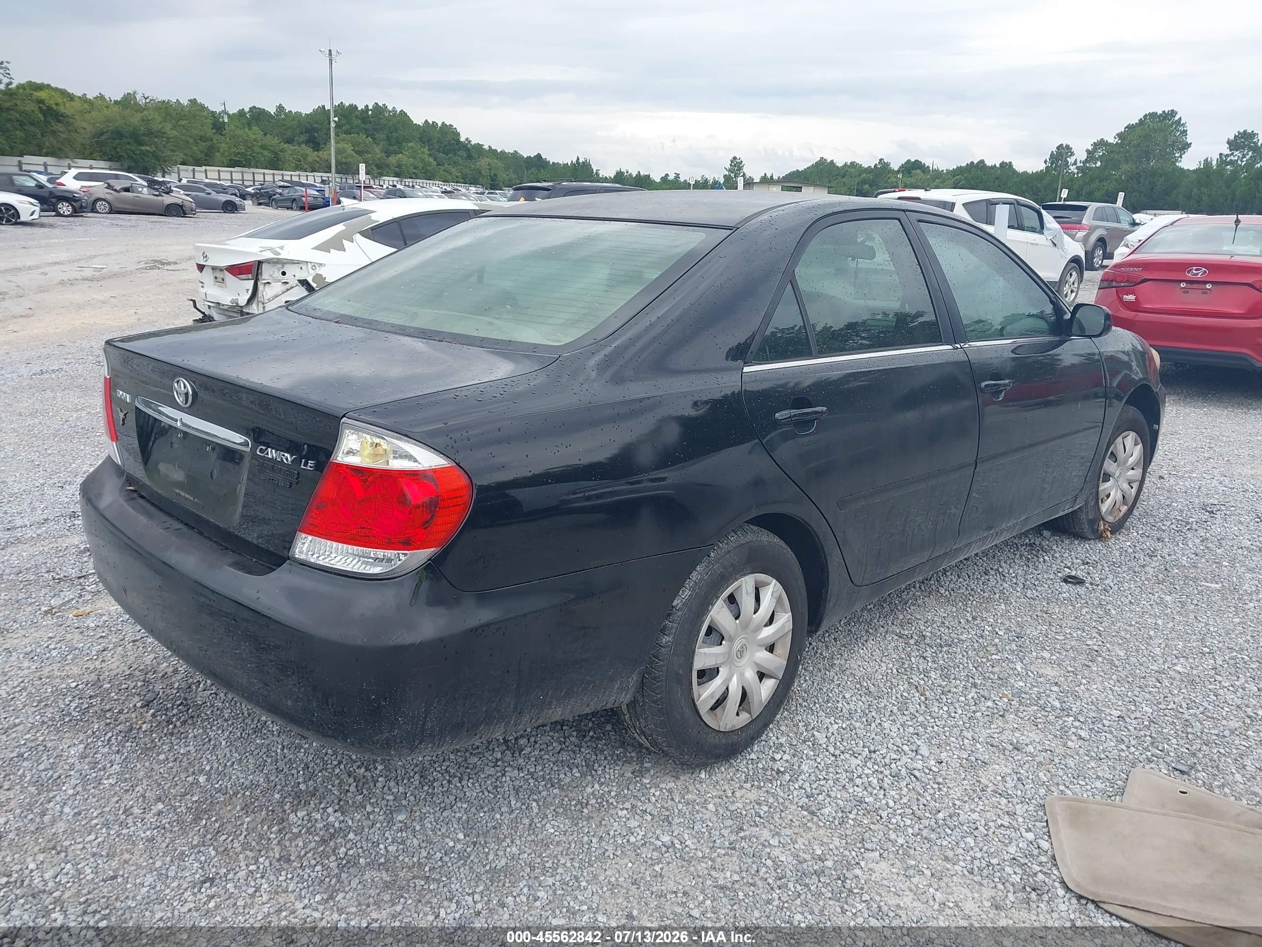 2005 Toyota Camry Le Черный vin: 4T1BE32K65U631356