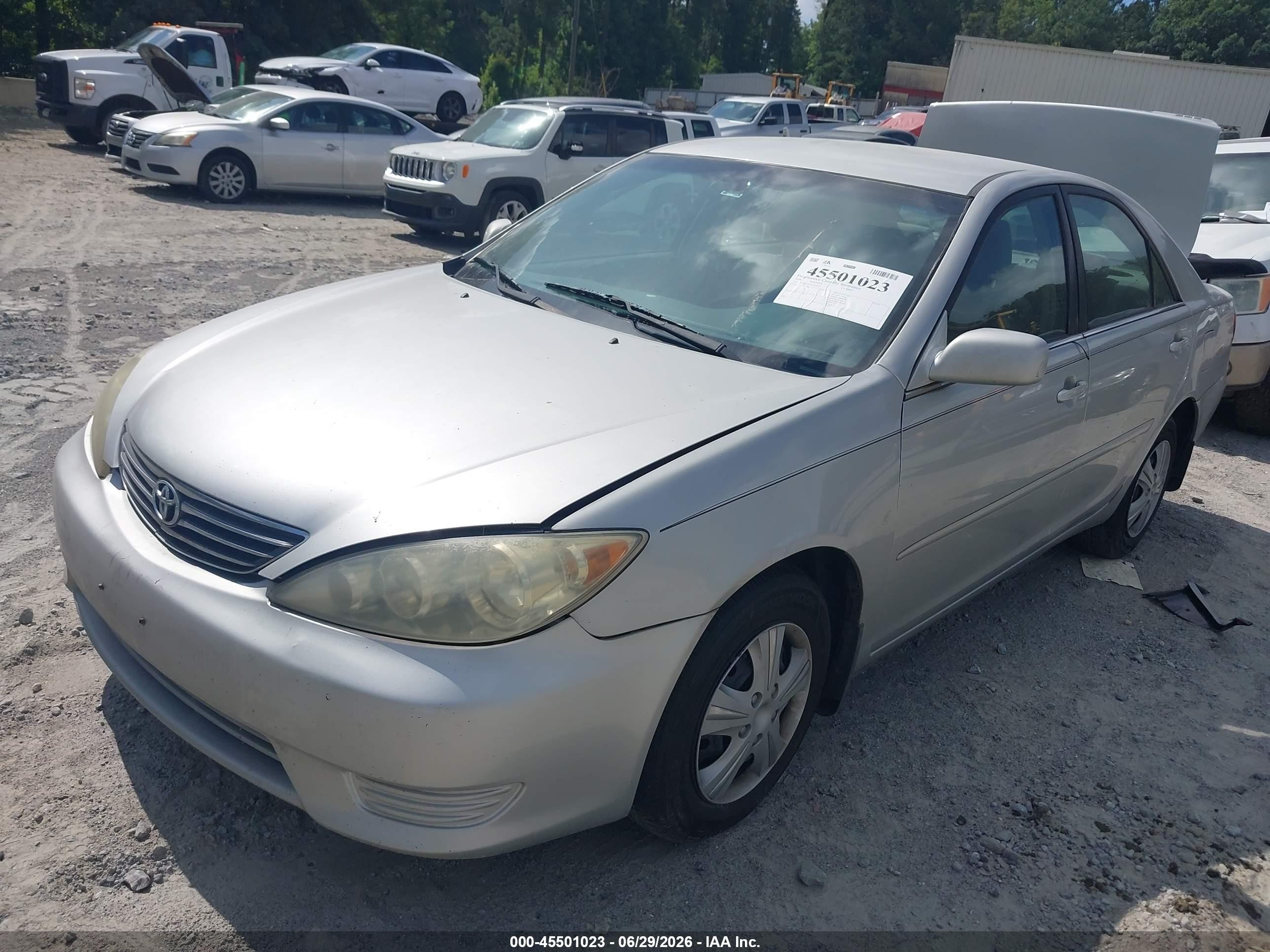 2006 Toyota Camry Le Silver vin: 4T1BE32K66U119372
