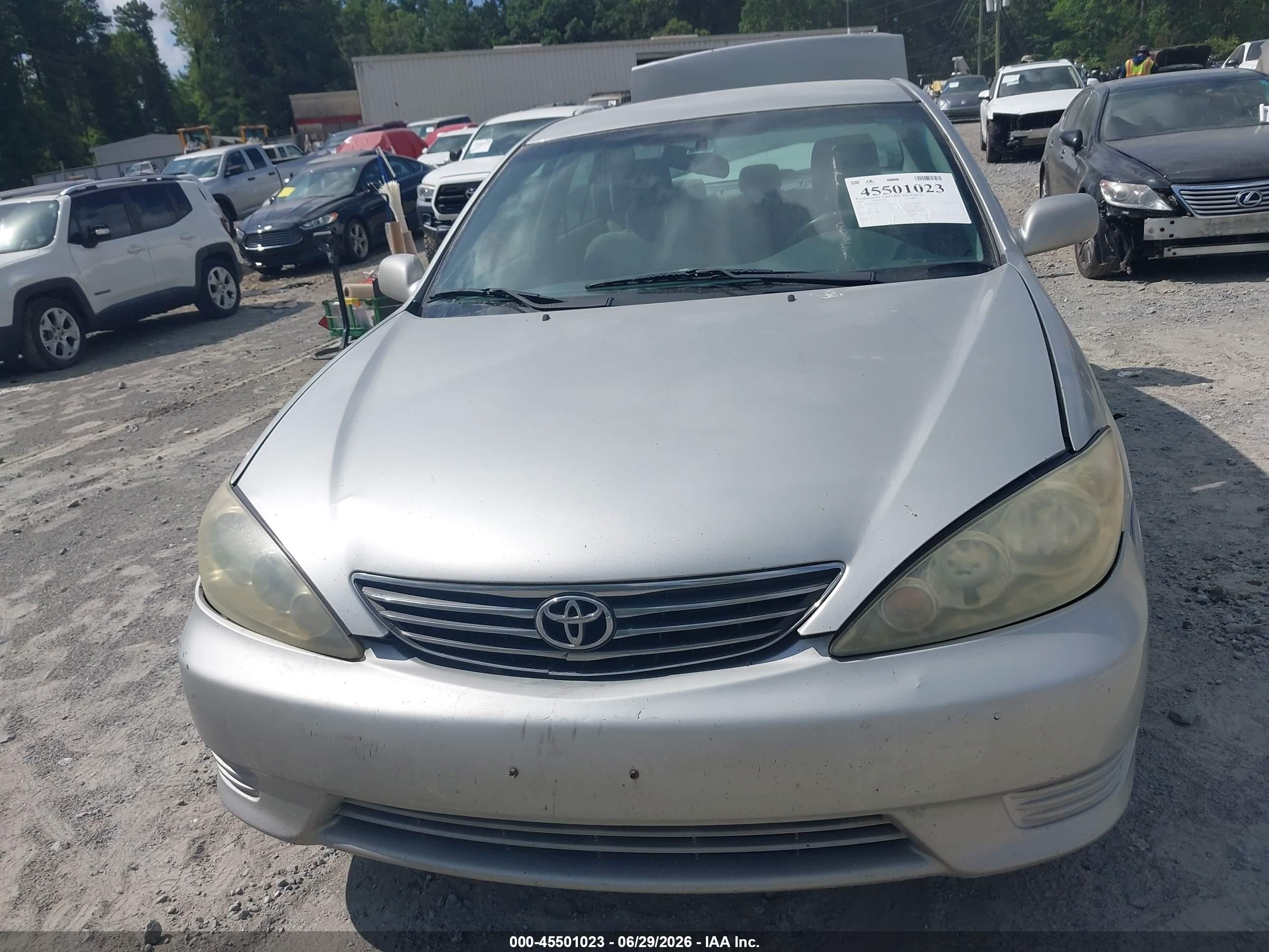 2006 Toyota Camry Le Silver vin: 4T1BE32K66U119372
