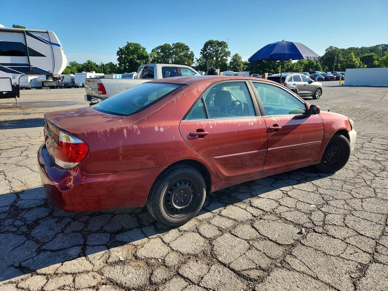 2006 Toyota Camry Le Темно-бордовый vin: 4T1BE32K66U146779