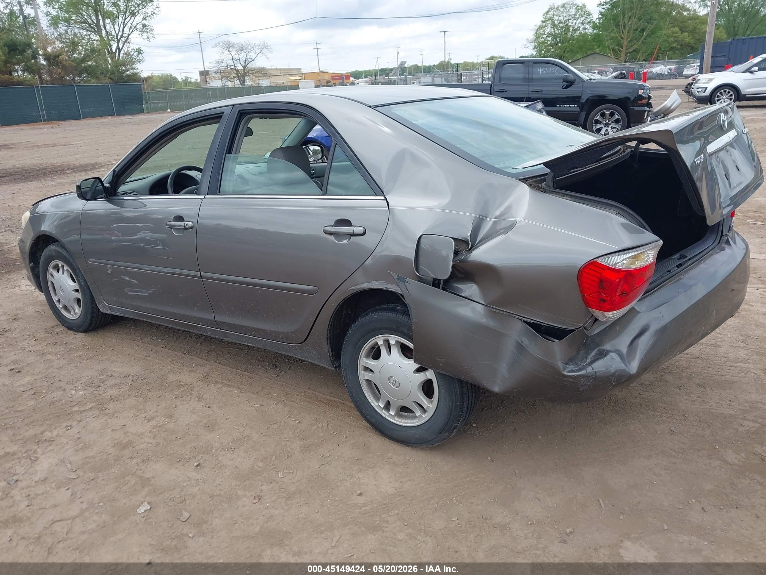 2006 Toyota Camry Le Gray vin: 4T1BE32K66U666481
