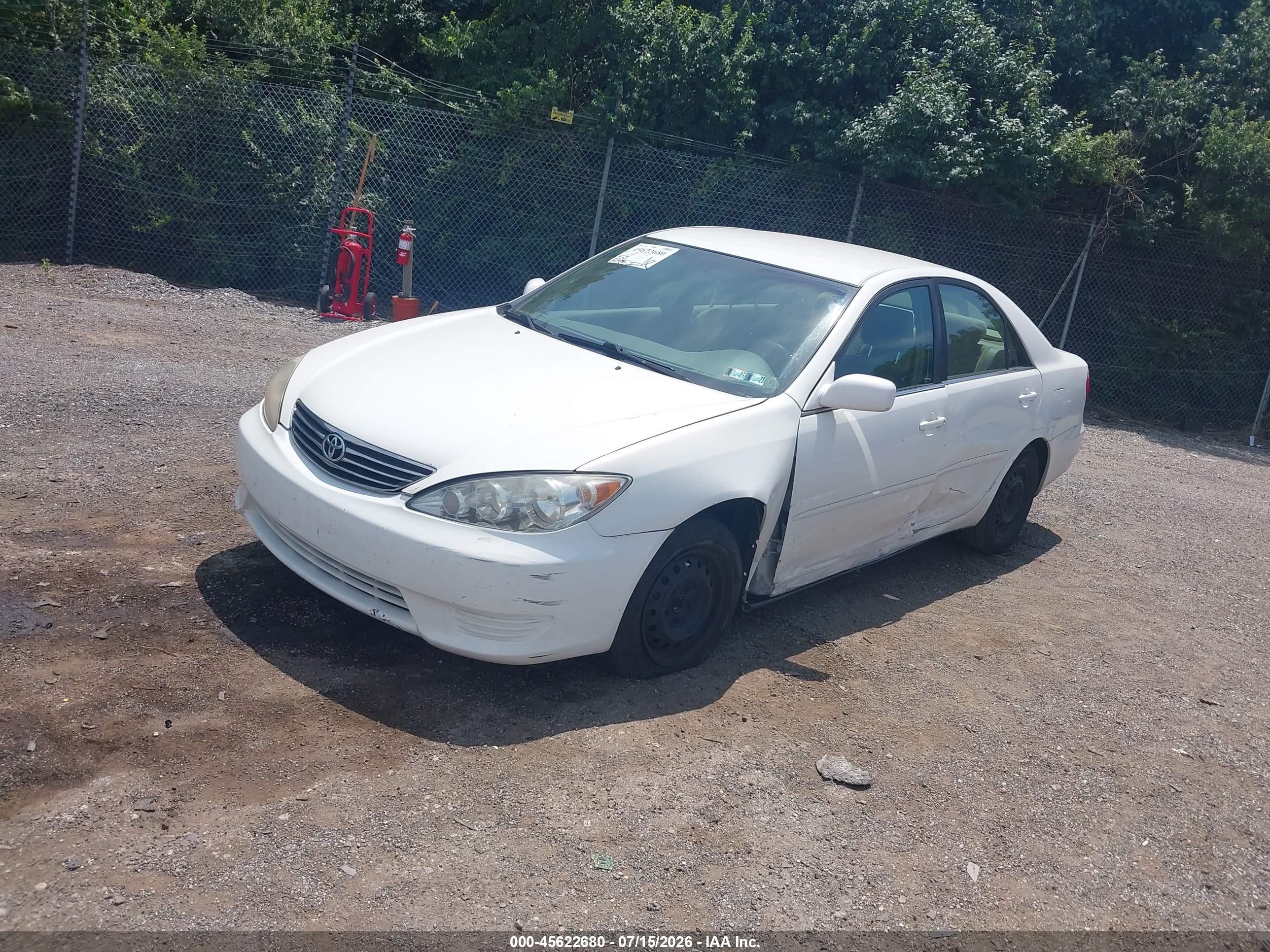 2006 Toyota Camry Le Белый vin: 4T1BE32K66U736562