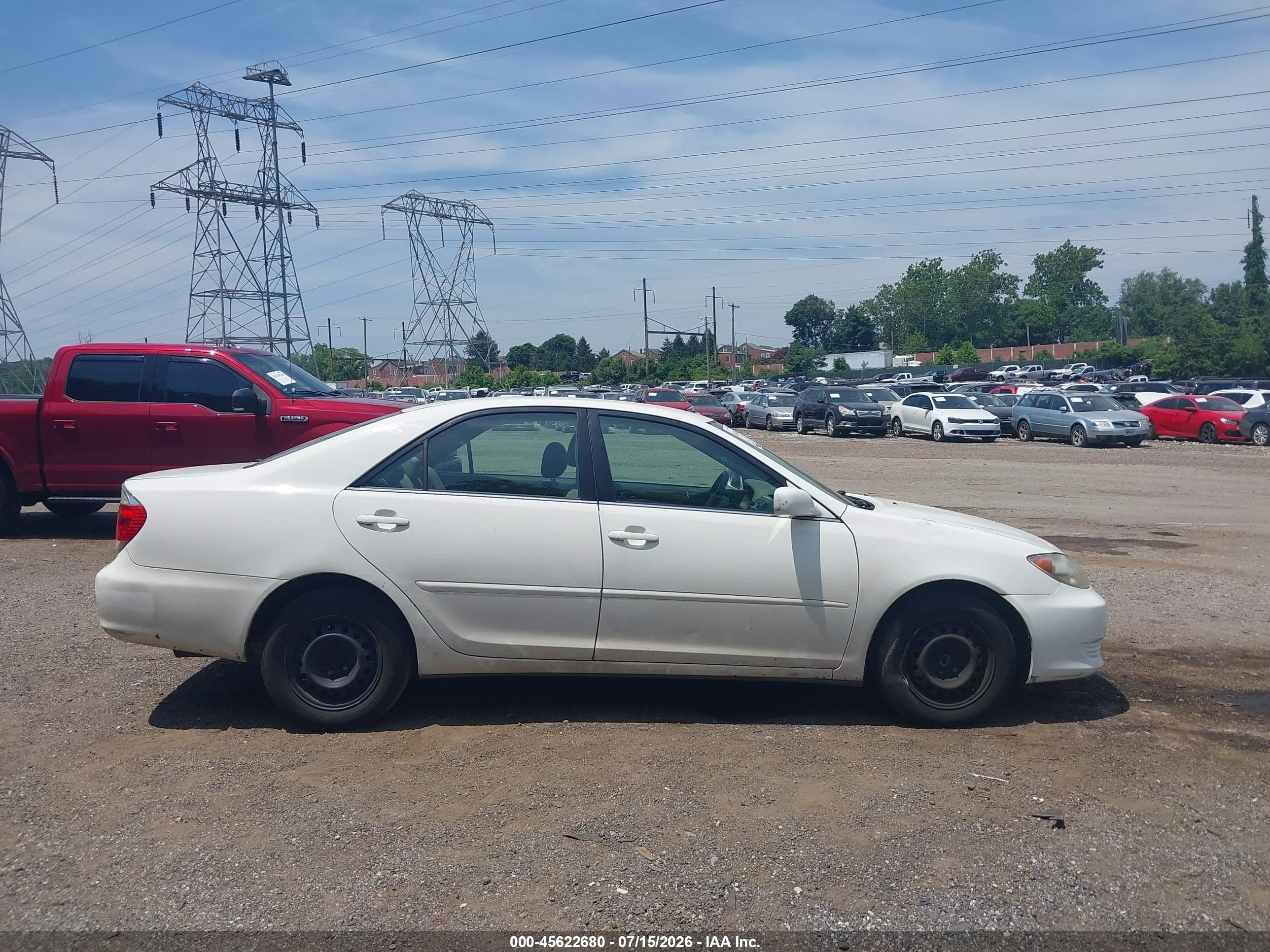 2006 Toyota Camry Le Белый vin: 4T1BE32K66U736562