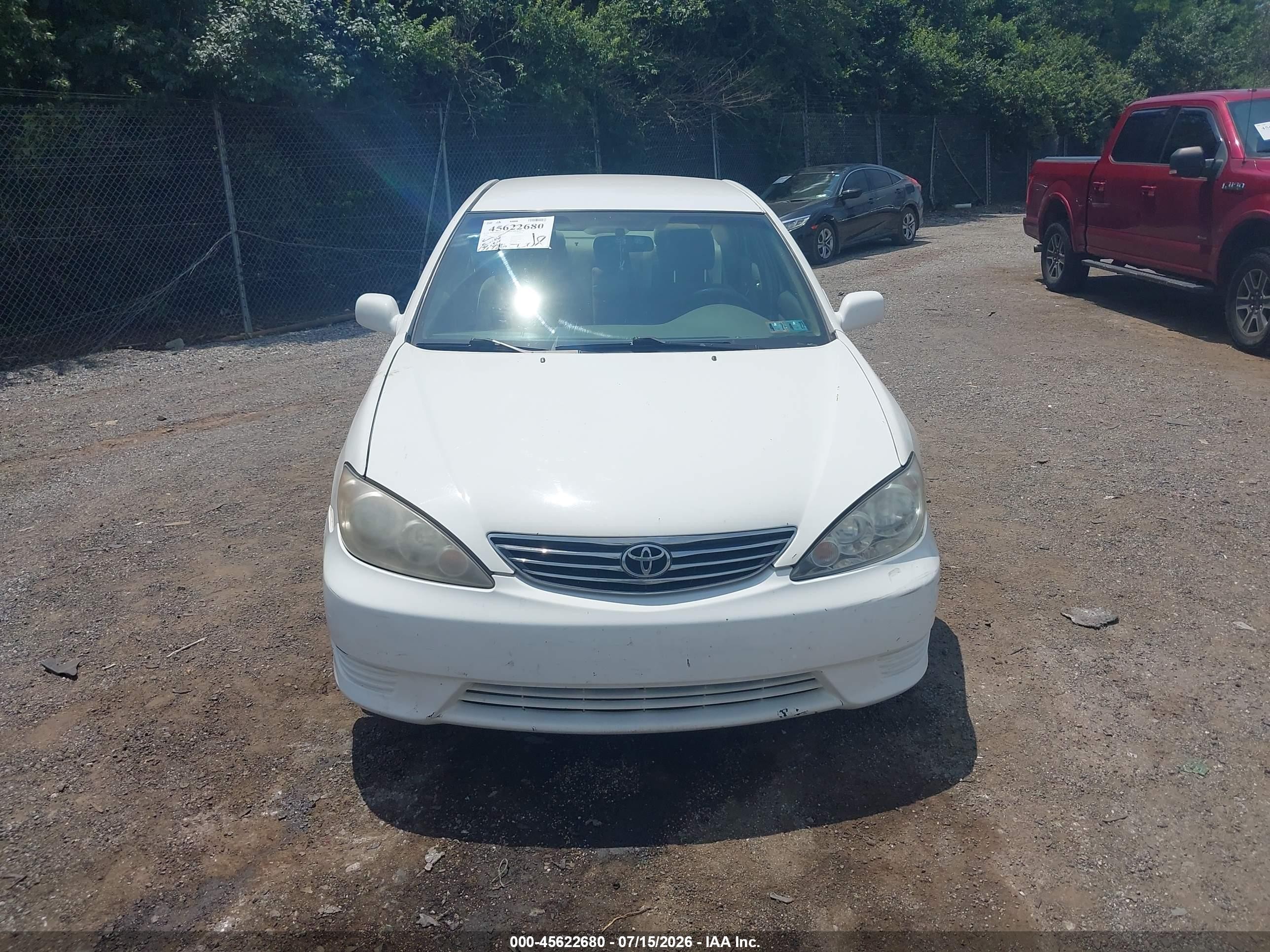 2006 Toyota Camry Le Белый vin: 4T1BE32K66U736562