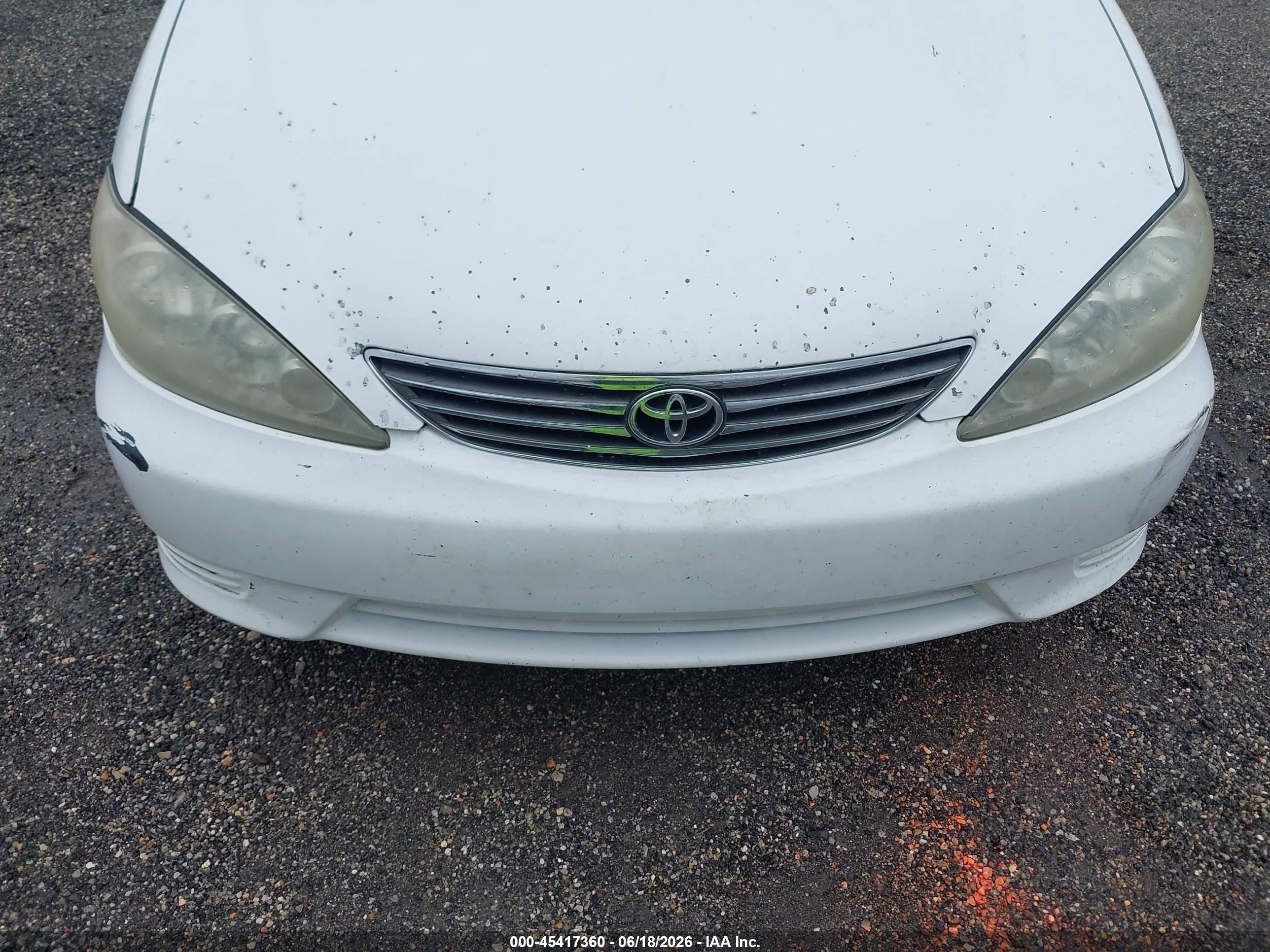 2006 Toyota Camry Le White vin: 4T1BE32K66U736738