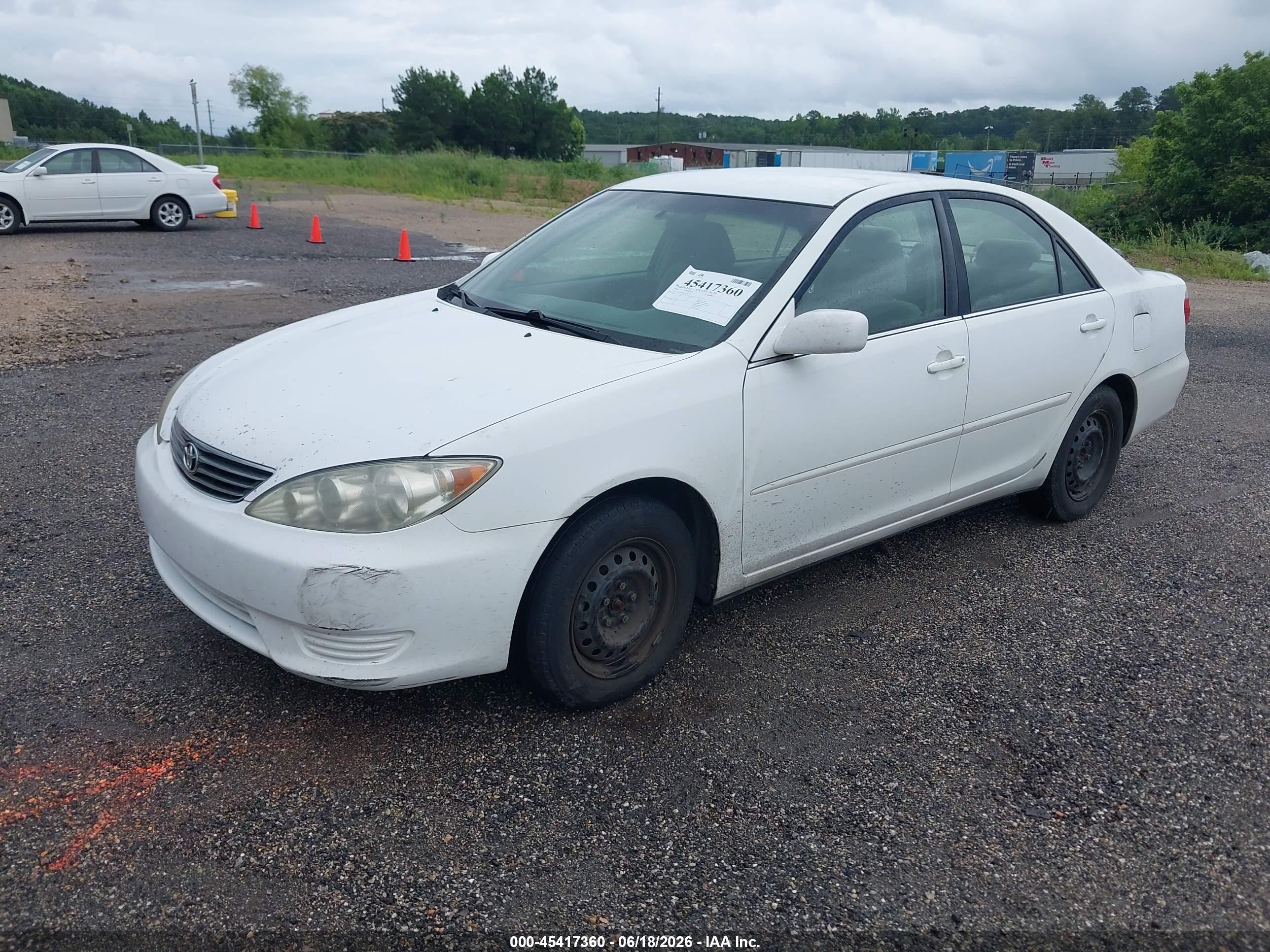 2006 Toyota Camry Le White vin: 4T1BE32K66U736738
