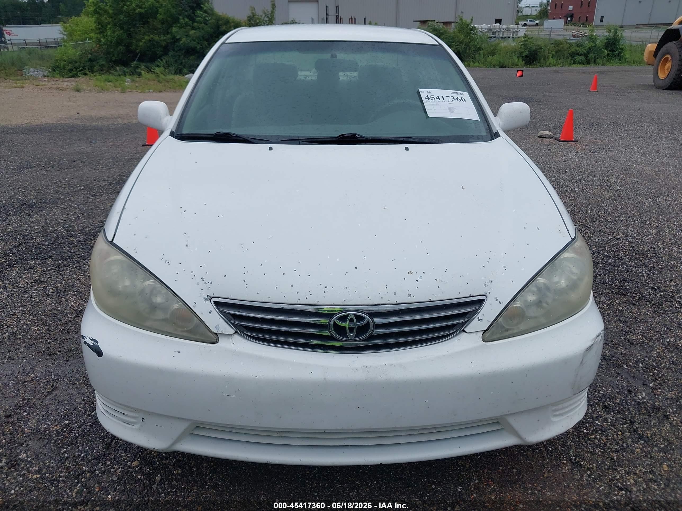 2006 Toyota Camry Le White vin: 4T1BE32K66U736738