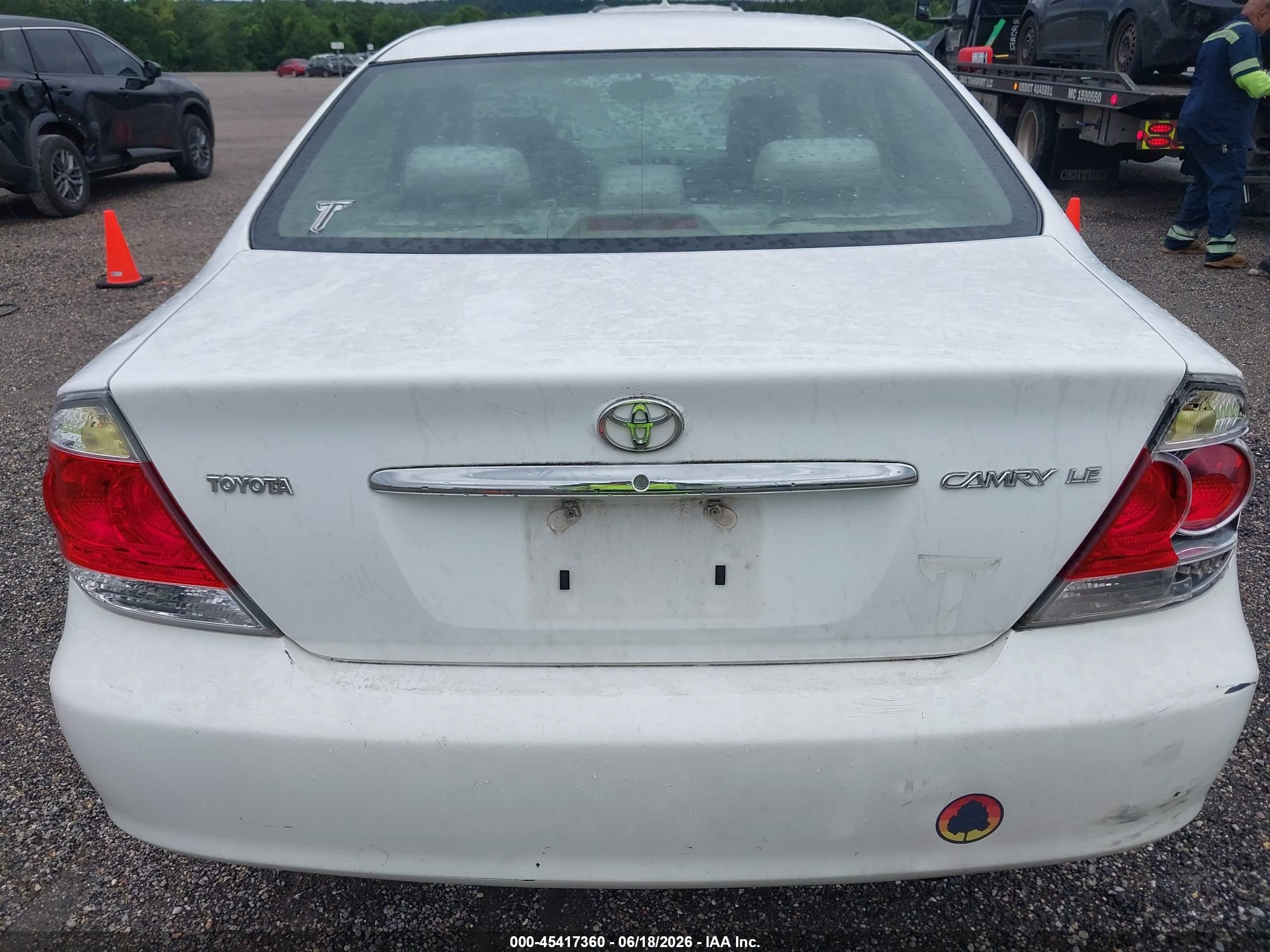 2006 Toyota Camry Le White vin: 4T1BE32K66U736738