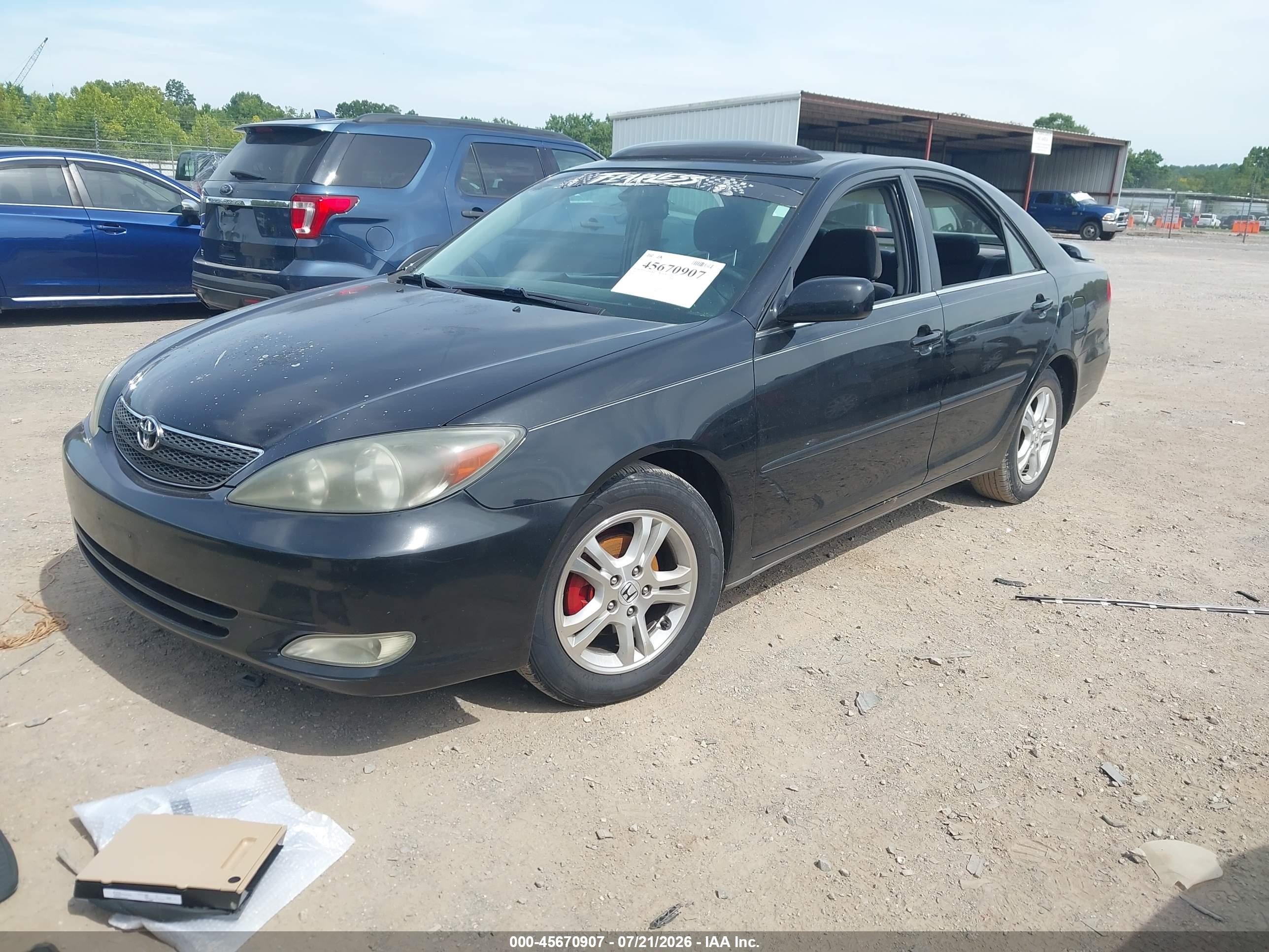 2002 Toyota Camry Se Black vin: 4T1BE32K72U110318