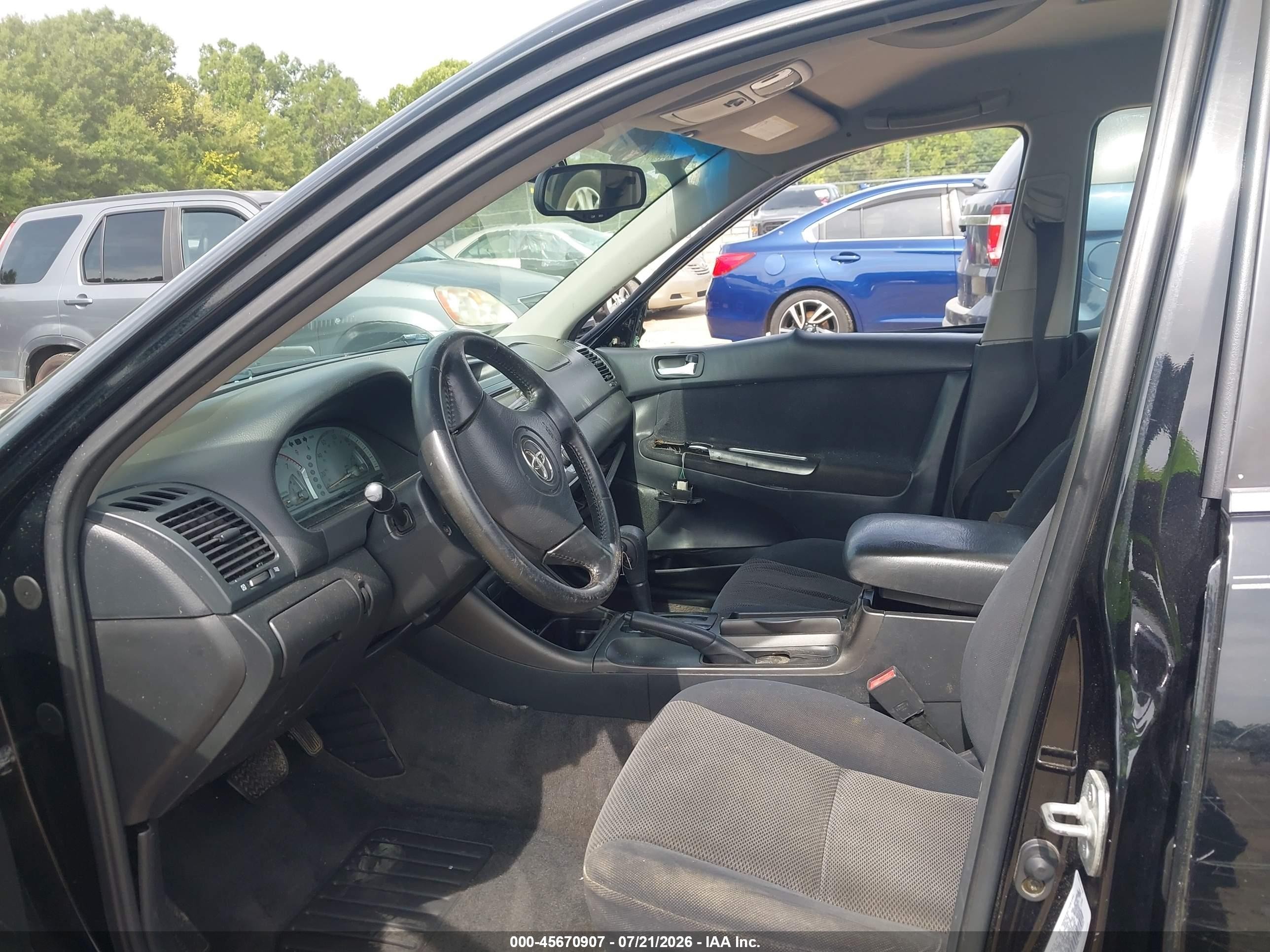 2002 Toyota Camry Se Black vin: 4T1BE32K72U110318