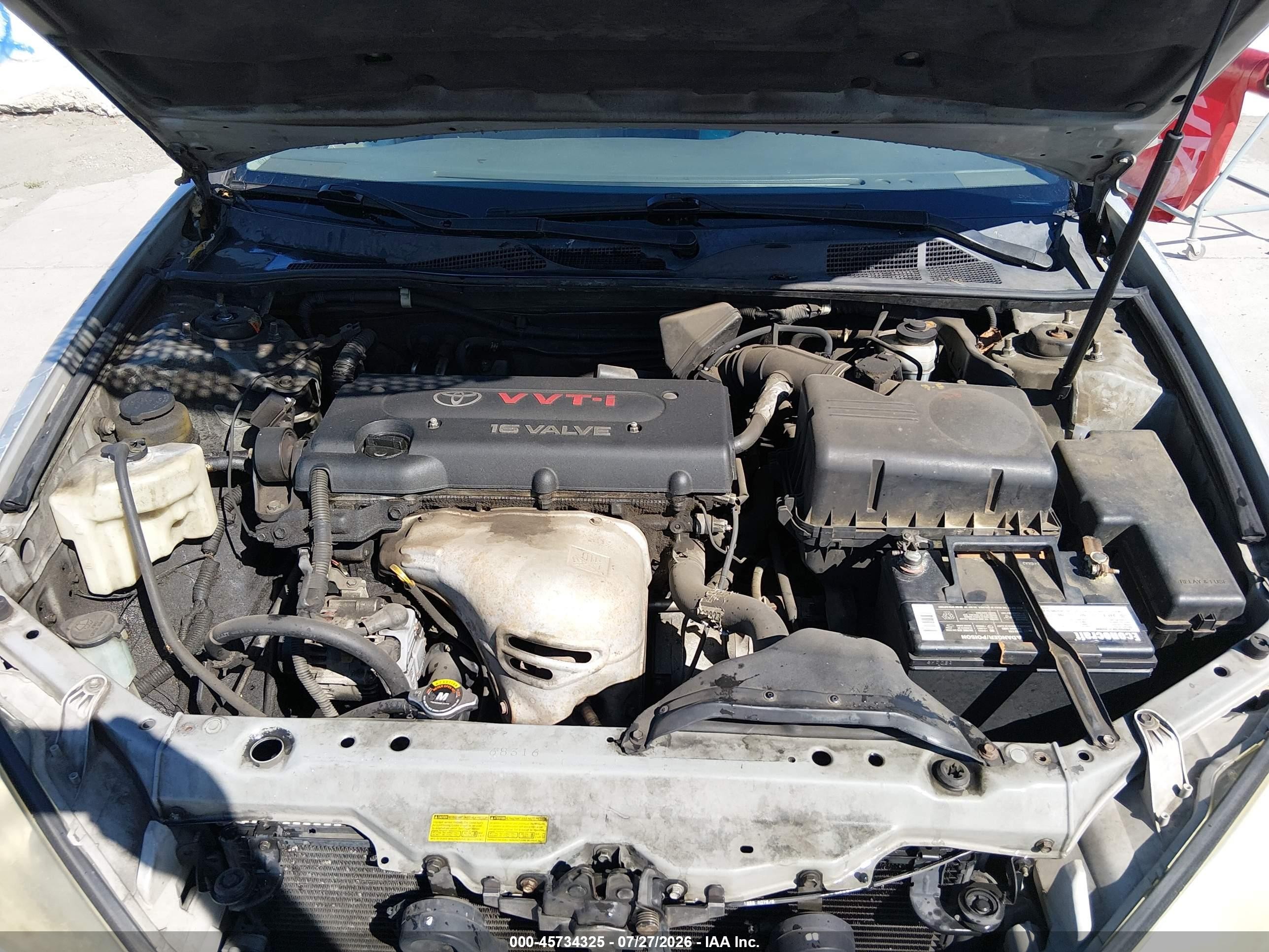 2002 Toyota Camry Le Gray vin: 4T1BE32K72U500433