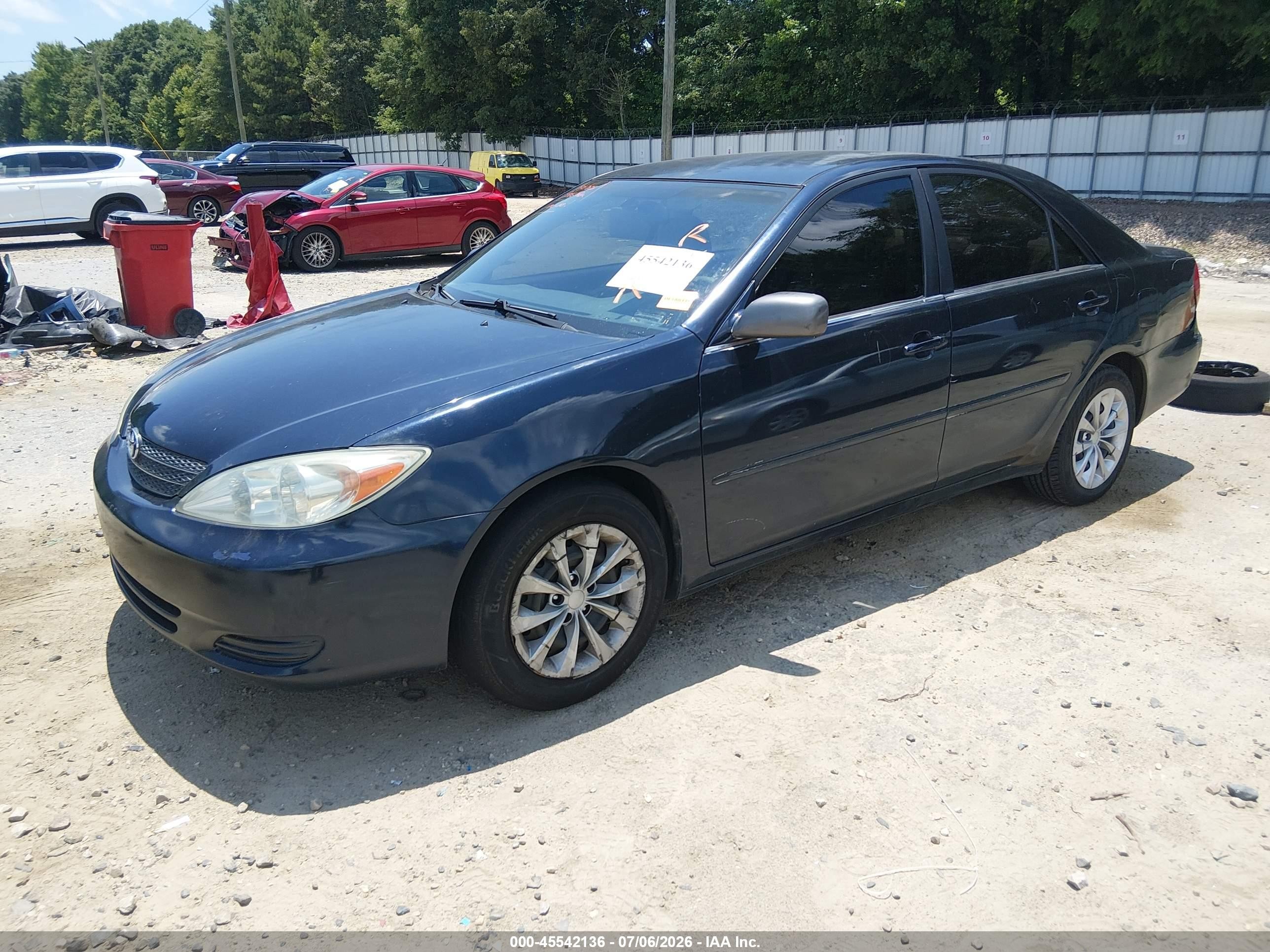 2002 Toyota Camry Xle Blue vin: 4T1BE32K72U560986