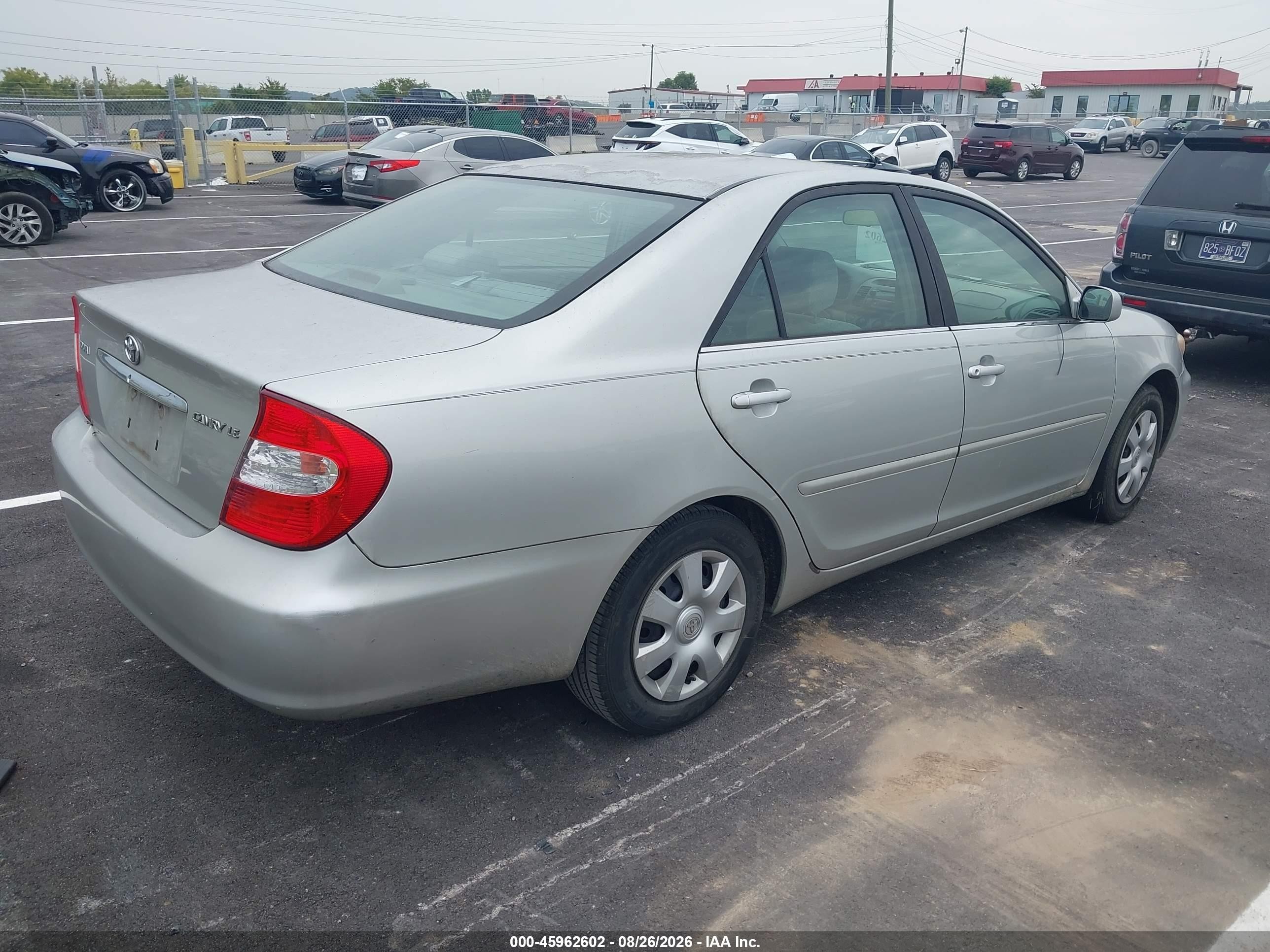 2003 Toyota Camry Le Silver vin: 4T1BE32K73U169340