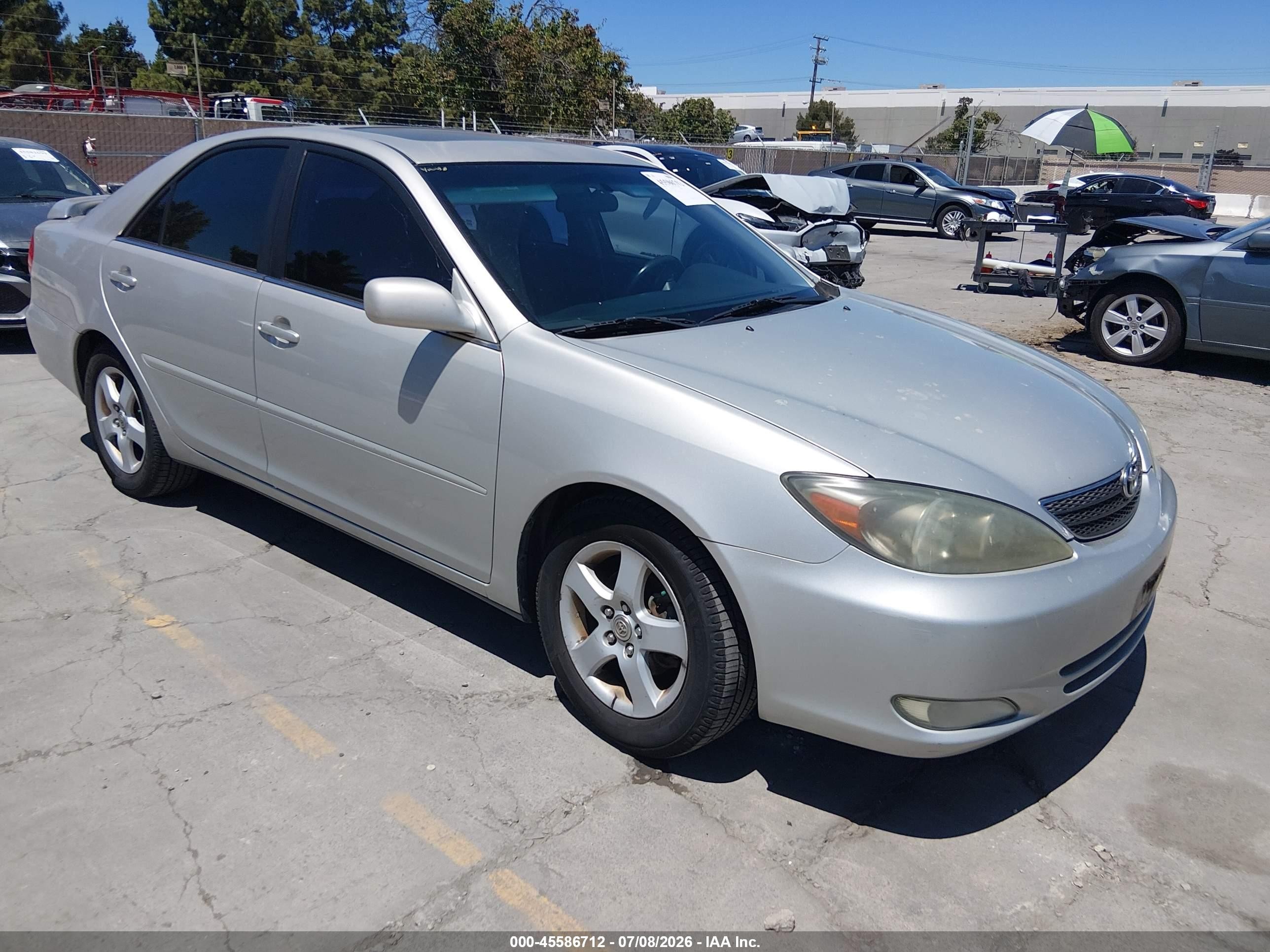 2003 Toyota Camry Se Silver vin: 4T1BE32K73U229259