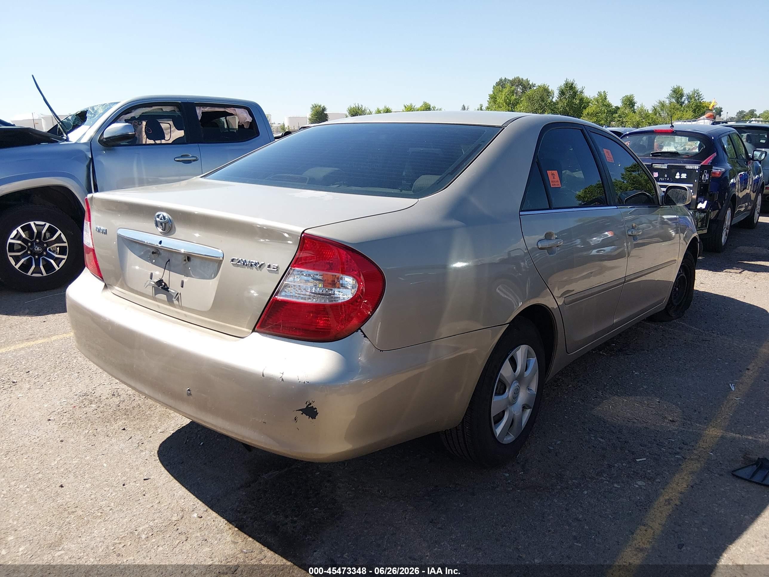 2003 Toyota Camry Le Champagne vin: 4T1BE32K73U743046