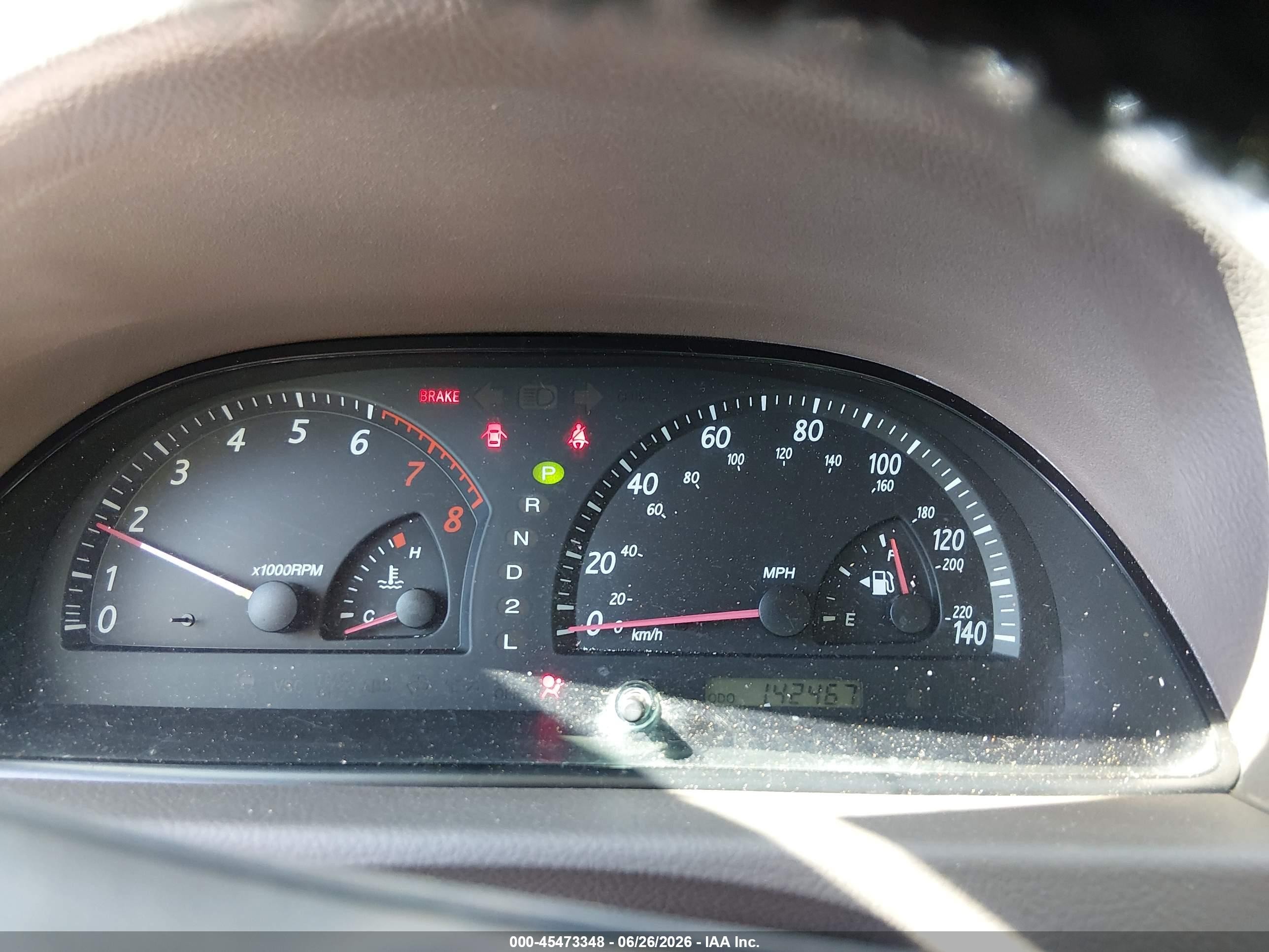 2003 Toyota Camry Le Champagne vin: 4T1BE32K73U743046