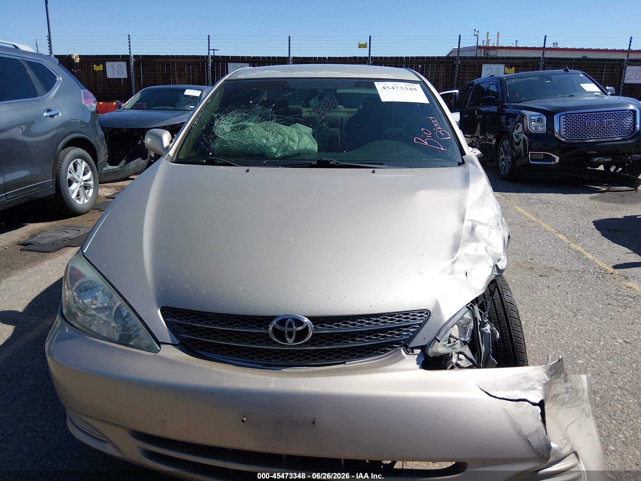 2003 Toyota Camry Le Champagne vin: 4T1BE32K73U743046