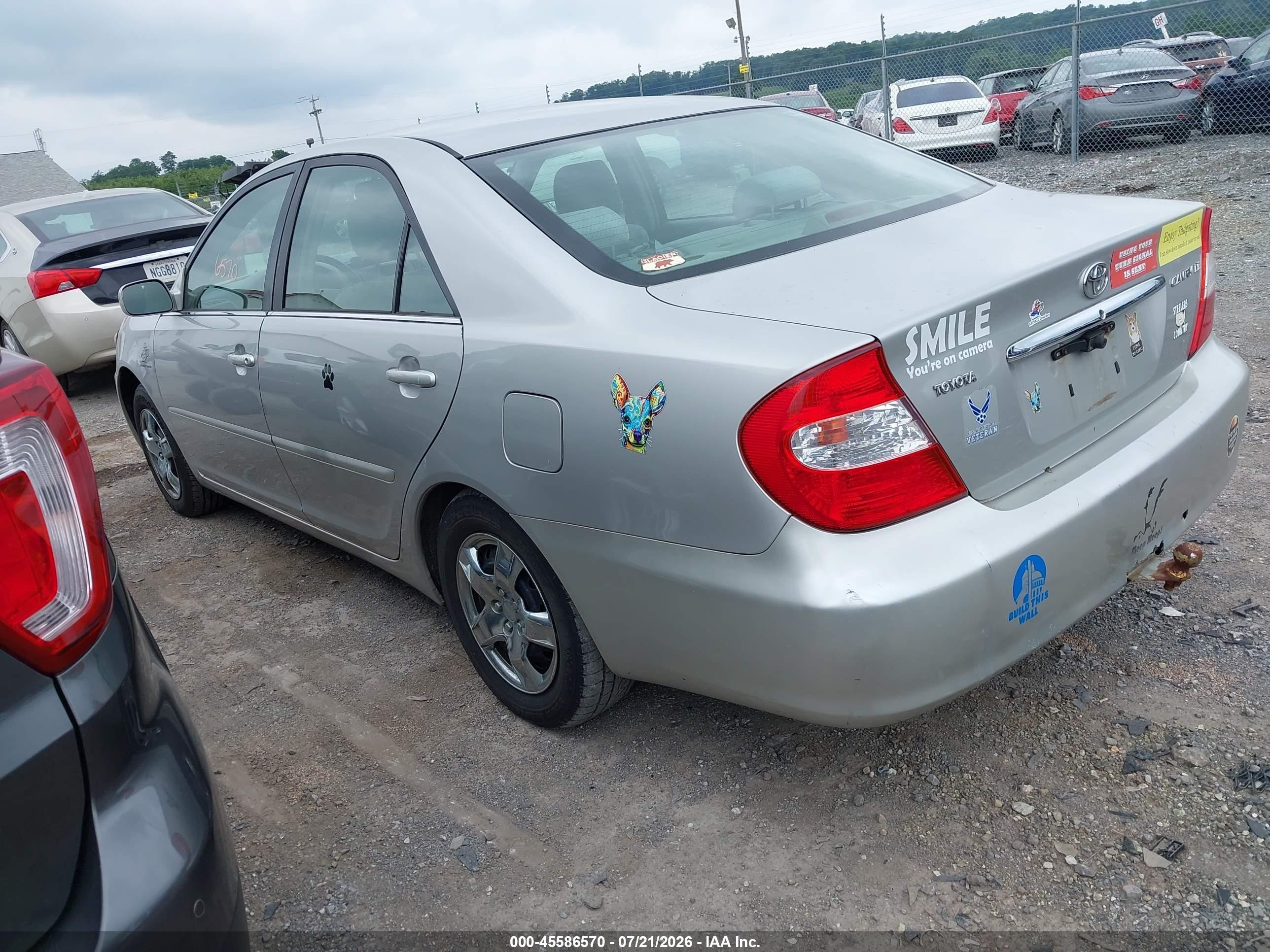 2004 Toyota Camry Le/xle/se Silver vin: 4T1BE32K744302860
