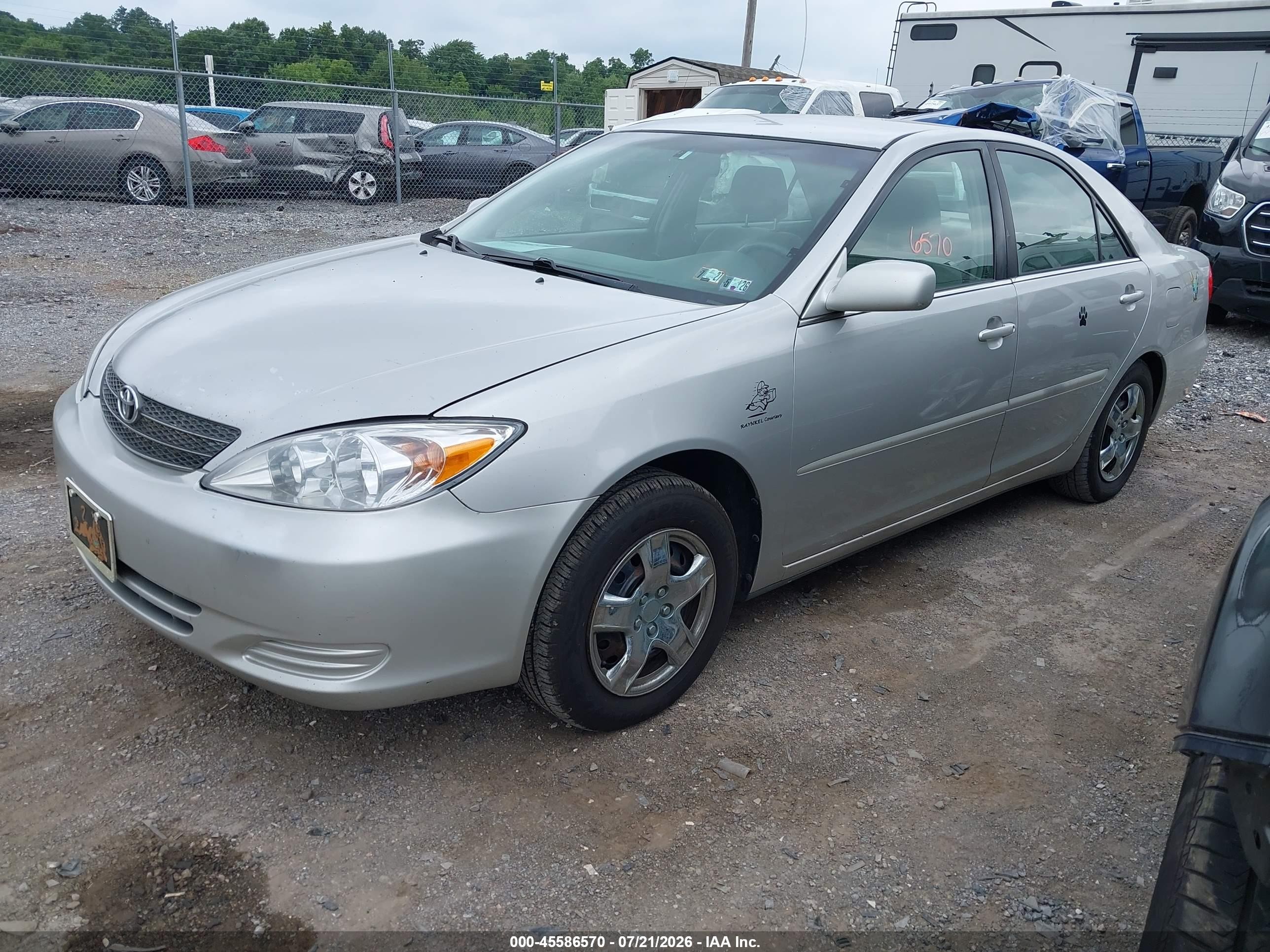 2004 Toyota Camry Le/xle/se Silver vin: 4T1BE32K744302860