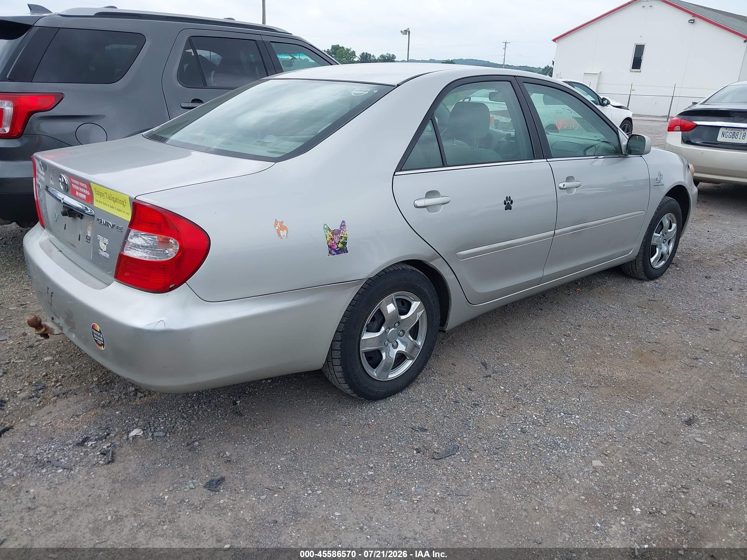 2004 Toyota Camry Le/xle/se Silver vin: 4T1BE32K744302860