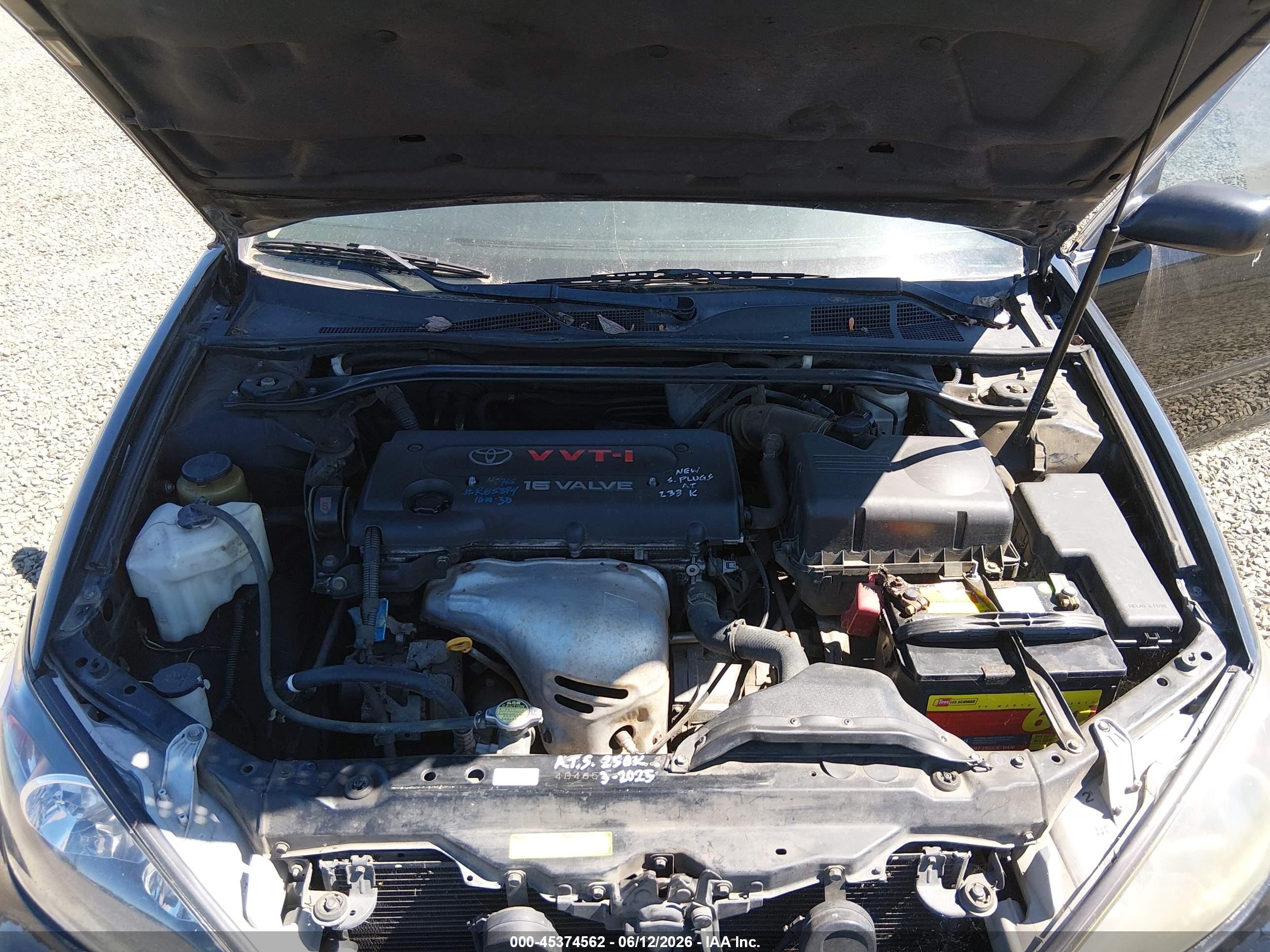 2004 Toyota Camry Se Черный vin: 4T1BE32K74U277233