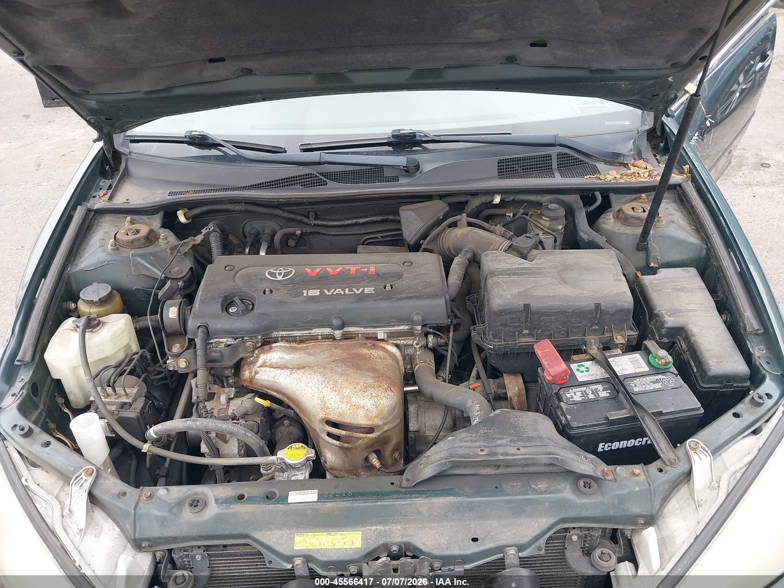 2004 Toyota Camry Le Green vin: 4T1BE32K74U297157