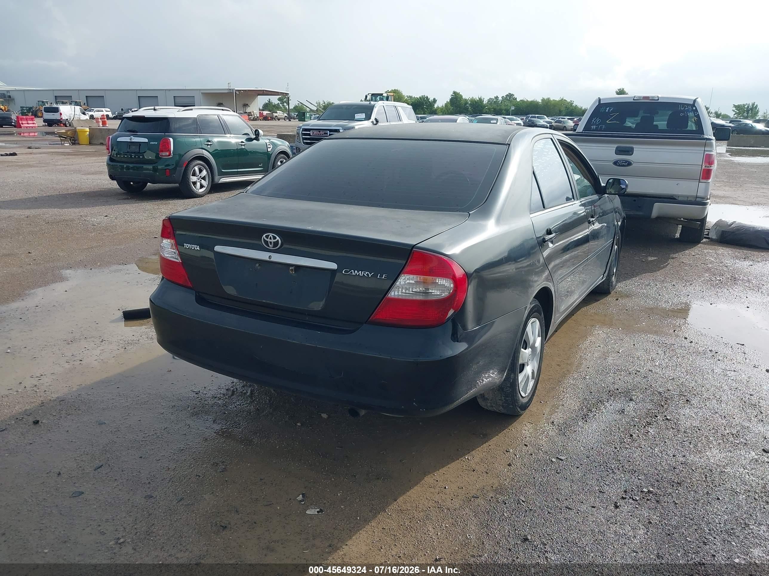 2004 Toyota Camry Le Black vin: 4T1BE32K74U342470