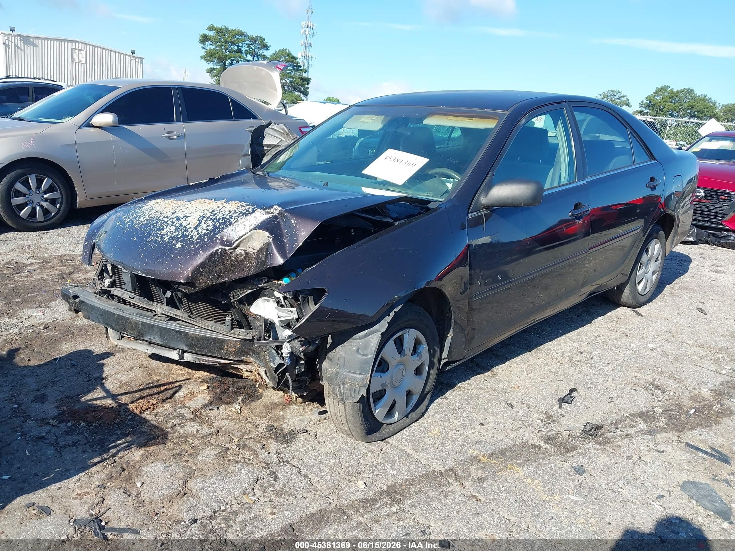 2004 Toyota Camry Le Black vin: 4T1BE32K74U900558