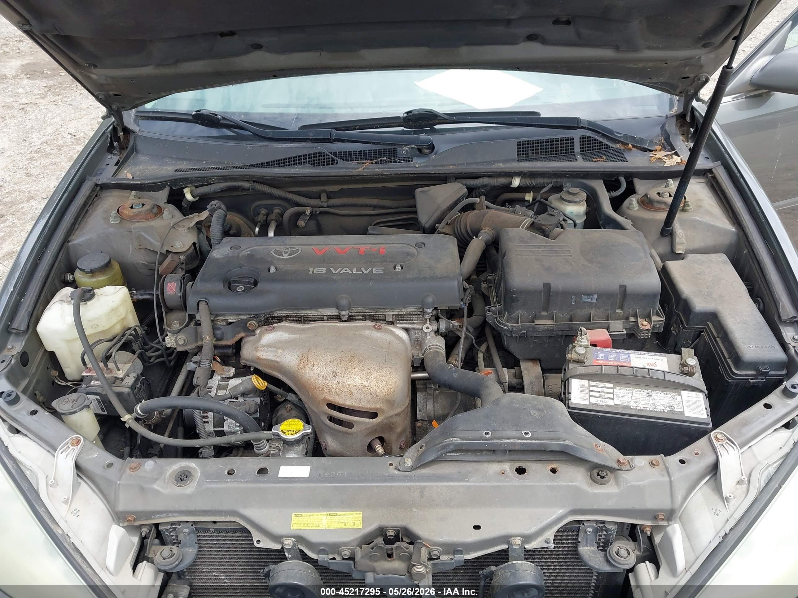 2004 Toyota Camry Le Серый vin: 4T1BE32K74U927534