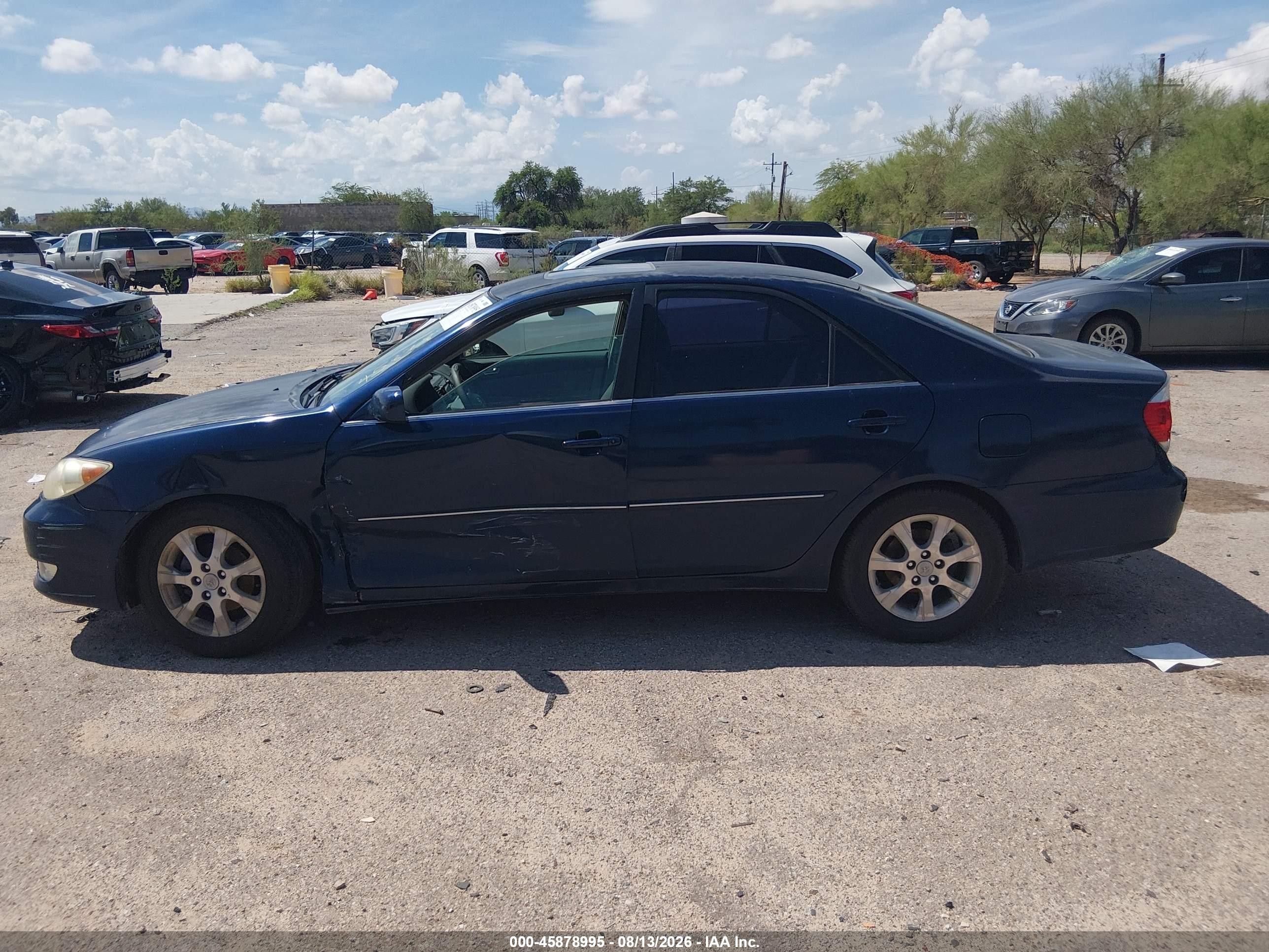 2005 Toyota Camry Xle Blue vin: 4T1BE32K75U076272