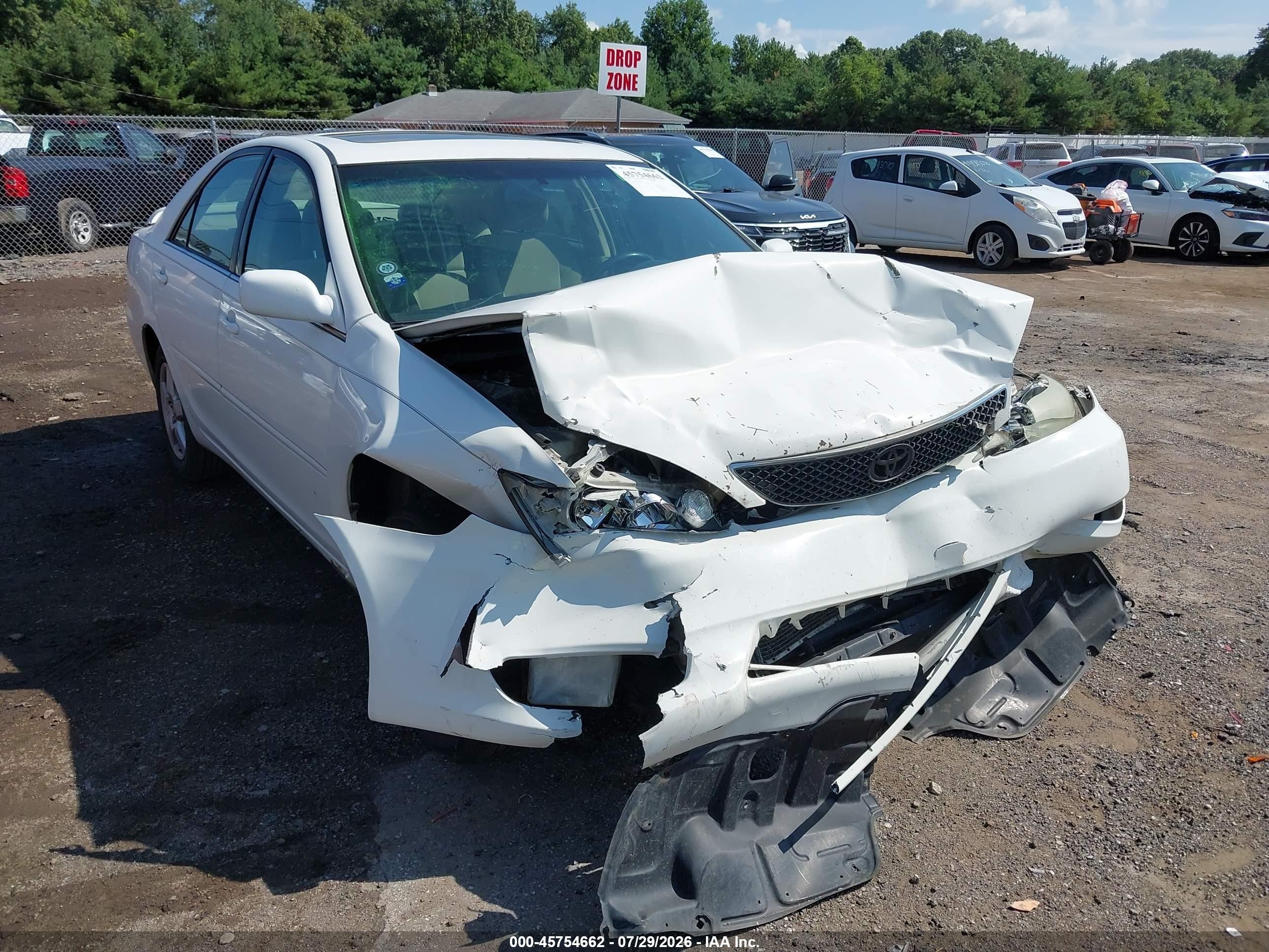 2005 Toyota Camry Se White vin: 4T1BE32K75U435314