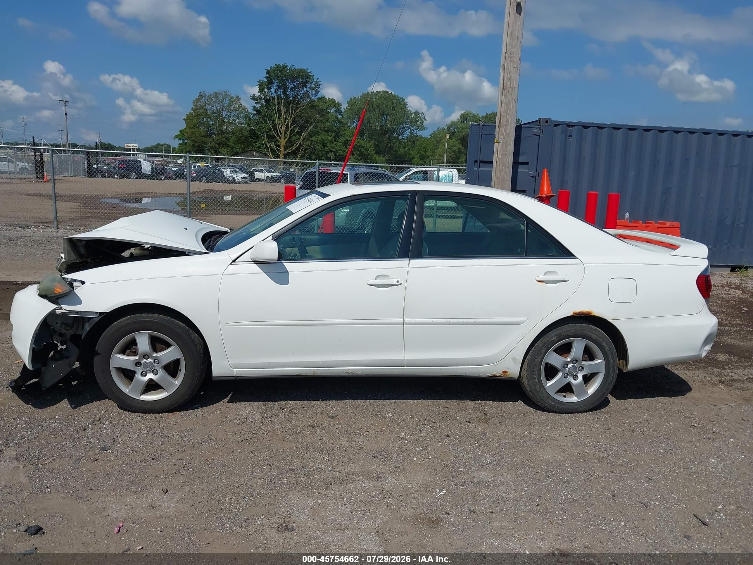 2005 Toyota Camry Se White vin: 4T1BE32K75U435314
