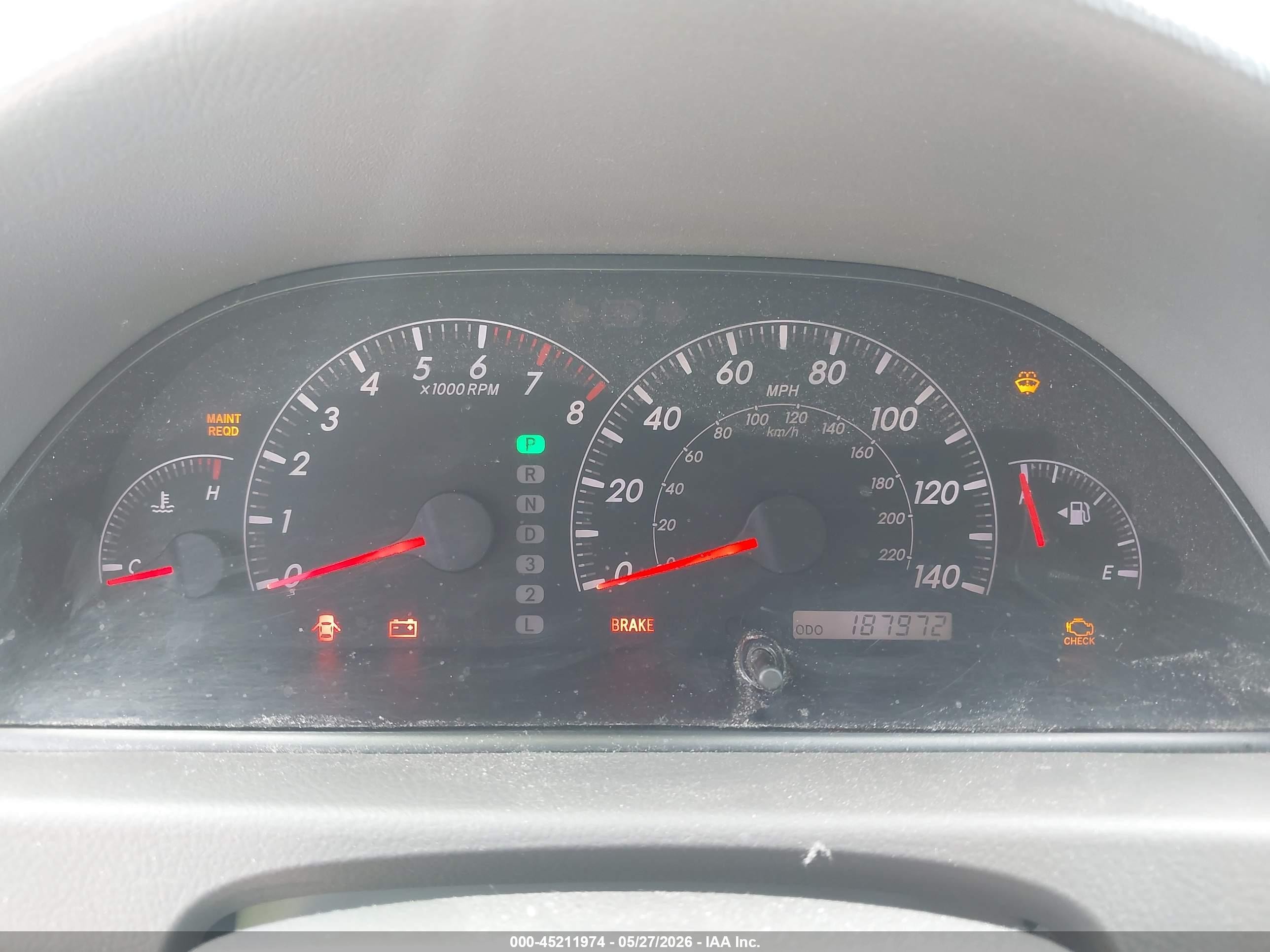 2005 Toyota Camry Le Gray vin: 4T1BE32K75U521013