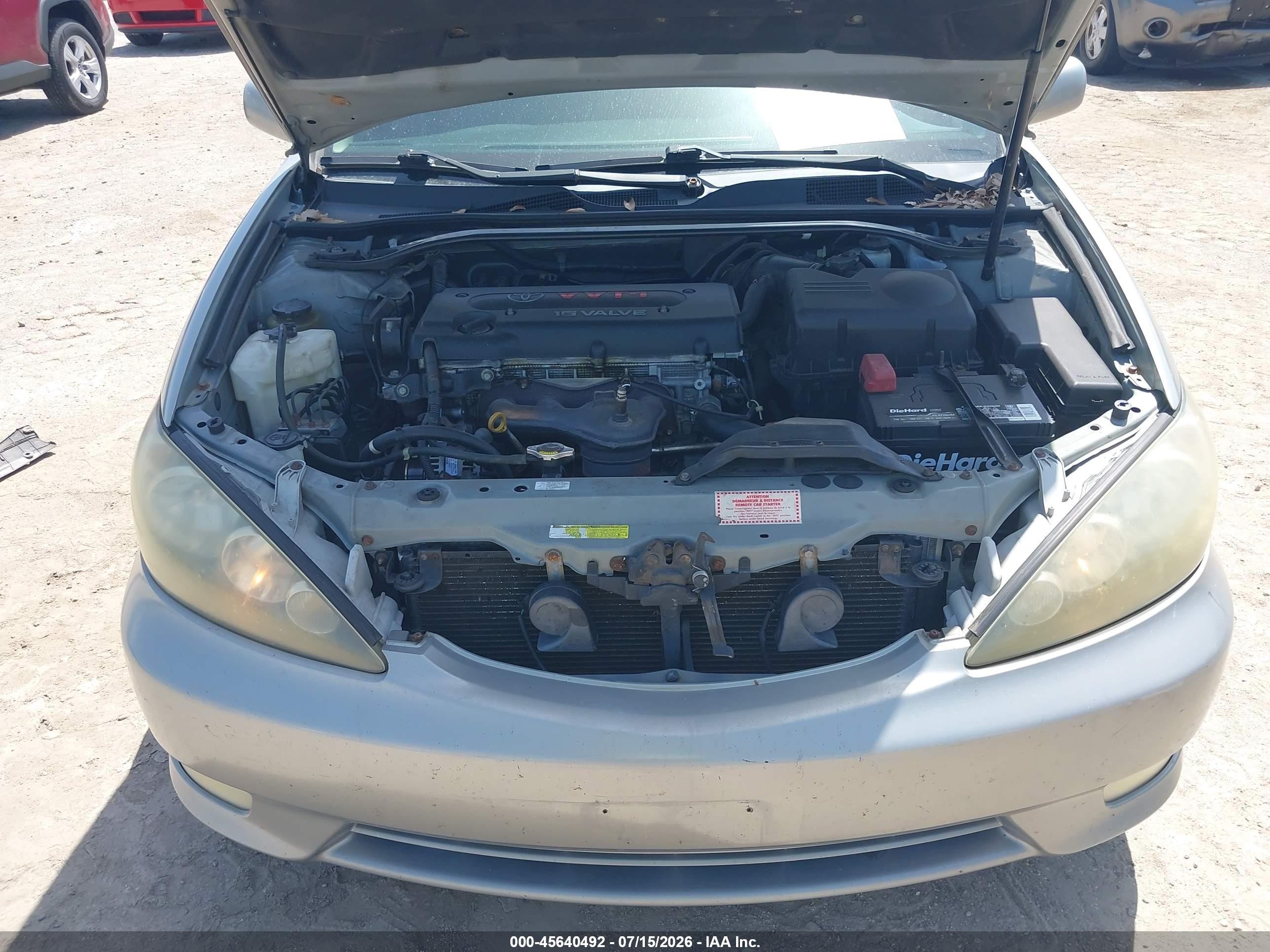 2005 Toyota Camry Se Champagne vin: 4T1BE32K75U535428