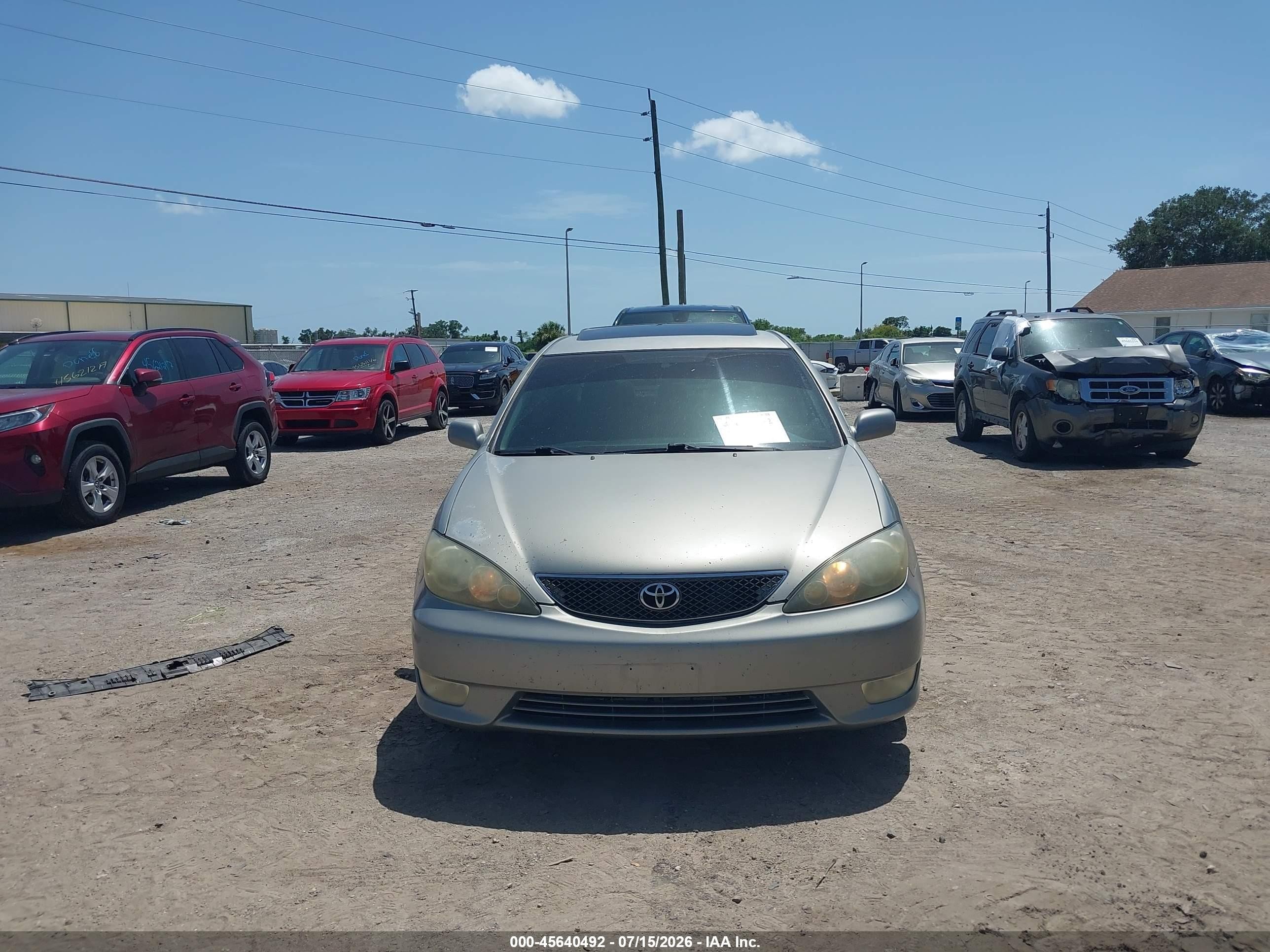 2005 Toyota Camry Se Champagne vin: 4T1BE32K75U535428
