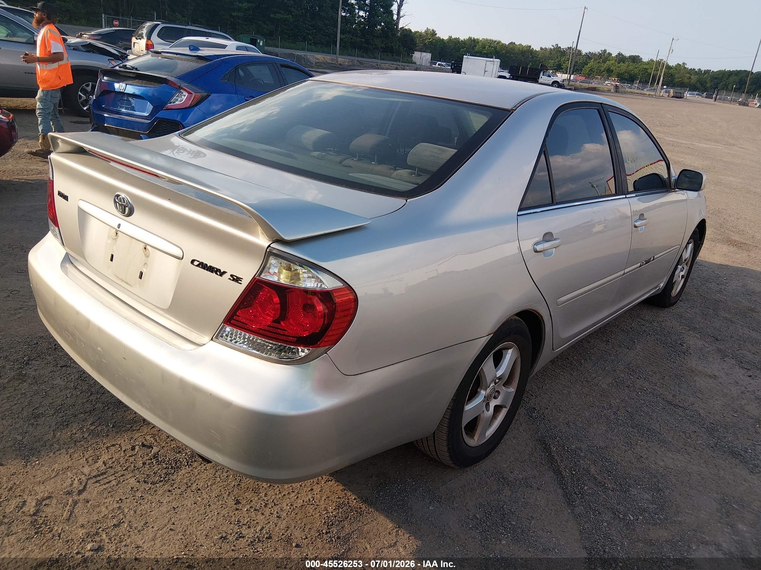 2005 Toyota Camry Se Gray vin: 4T1BE32K75U557445