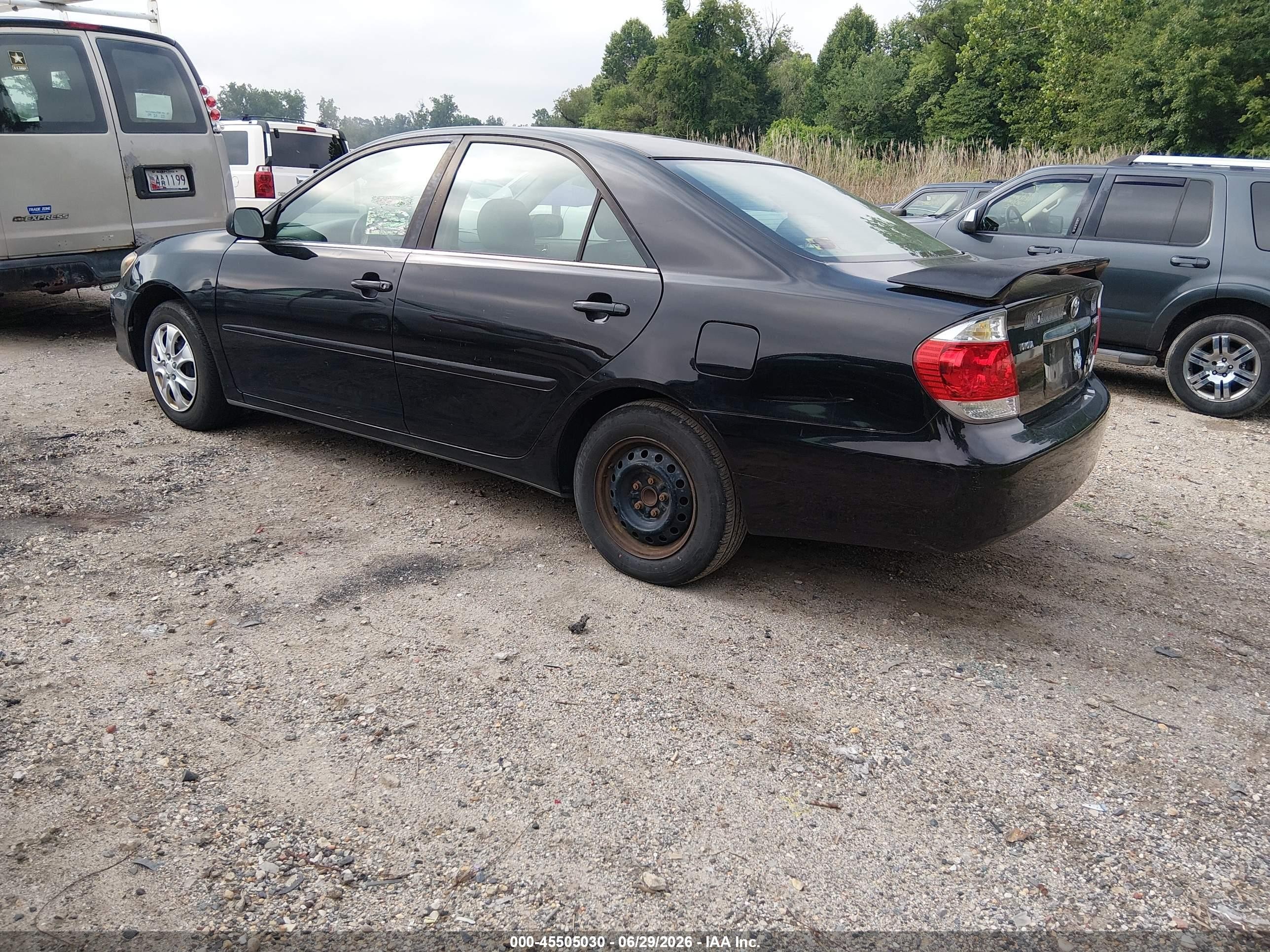 2006 Toyota Camry Std Black vin: 4T1BE32K76U107988