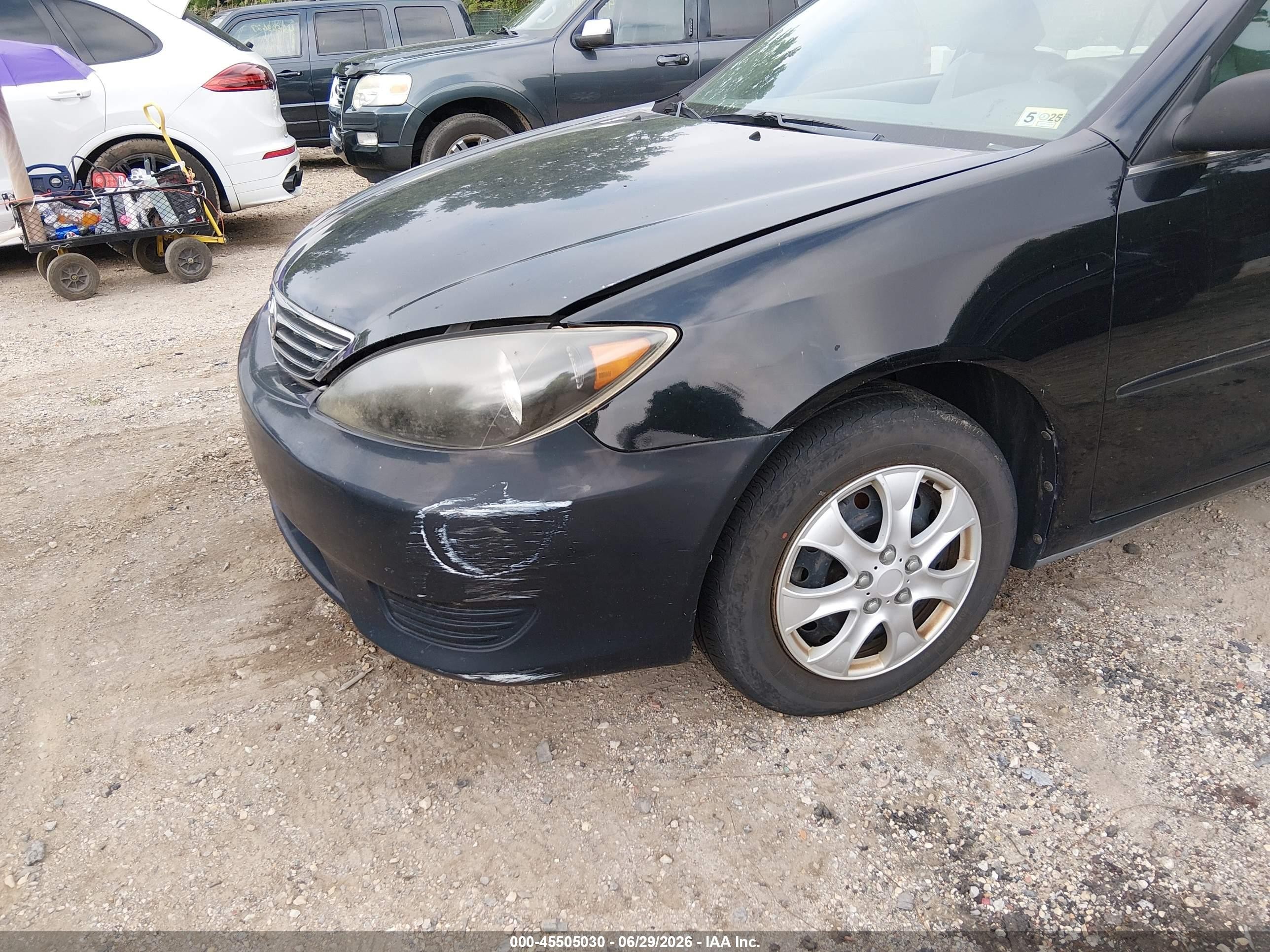 2006 Toyota Camry Std Black vin: 4T1BE32K76U107988