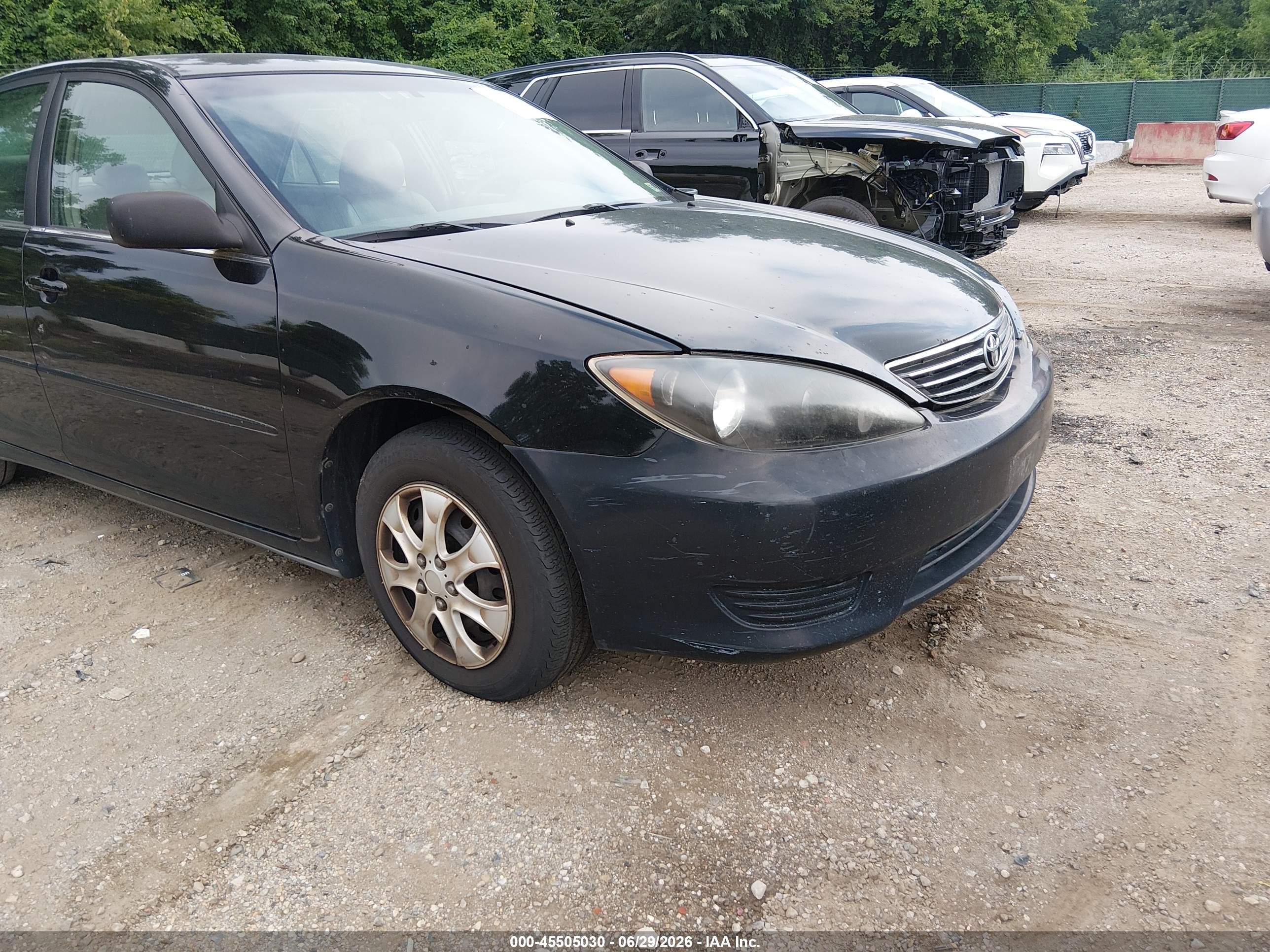 2006 Toyota Camry Std Black vin: 4T1BE32K76U107988