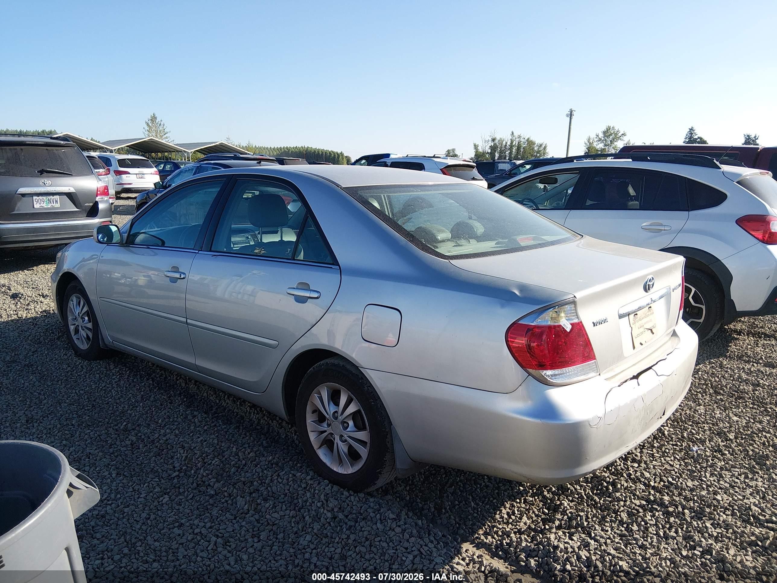 2006 Toyota Camry Le Silver vin: 4T1BE32K76U146208