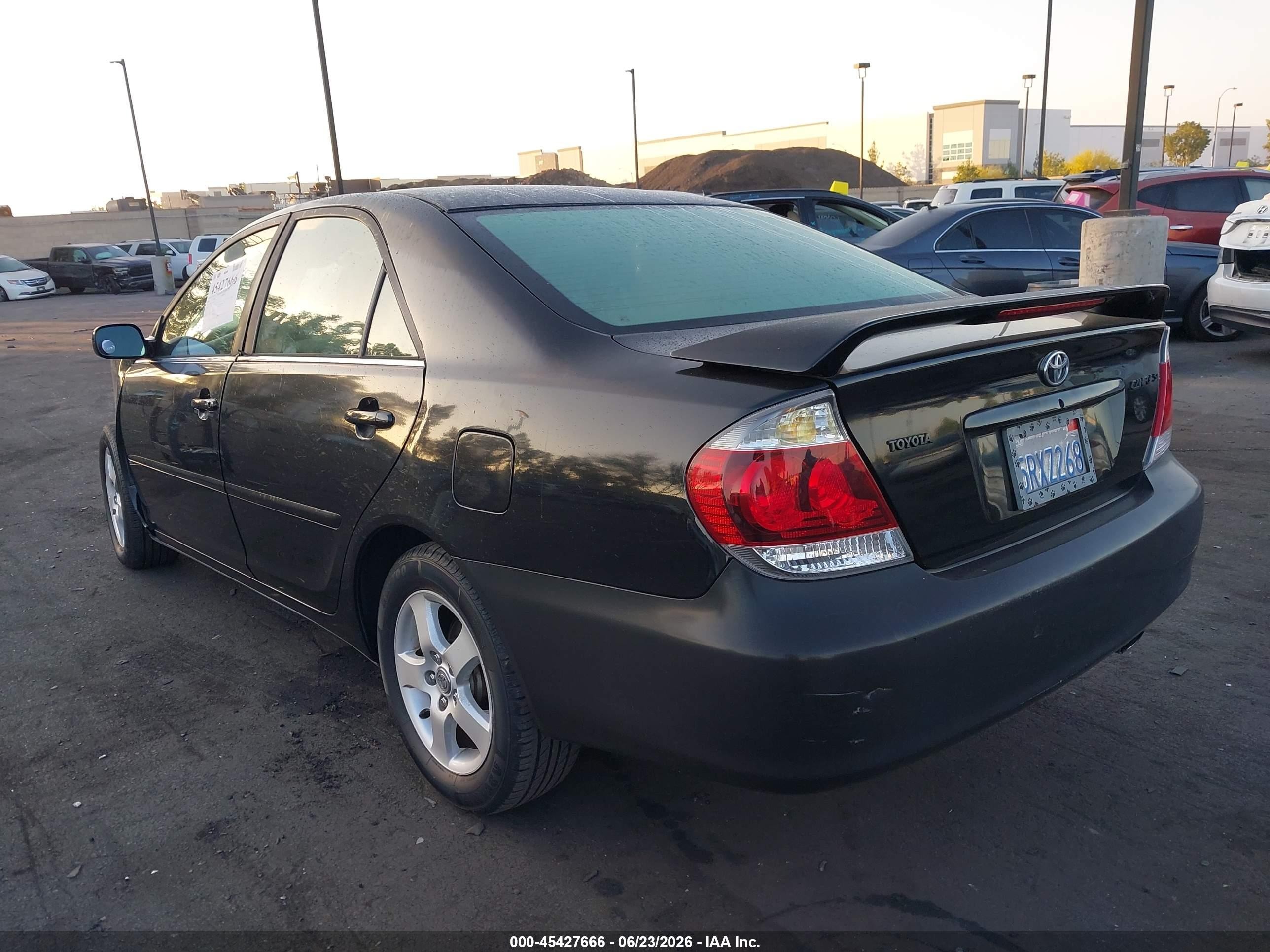 2006 Toyota Camry Se Black vin: 4T1BE32K76U680146