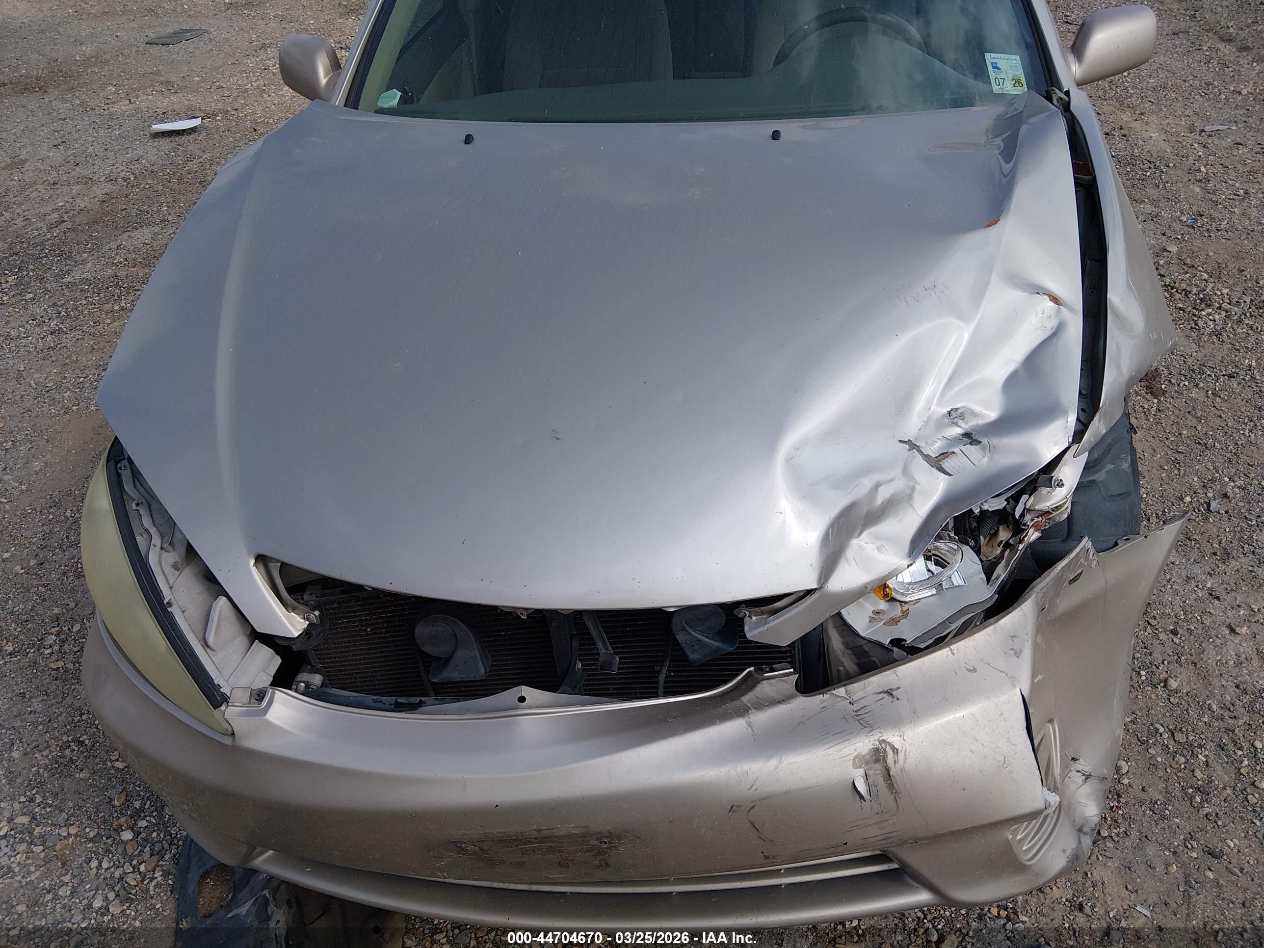 2006 Toyota Camry Le Champagne vin: 4T1BE32K76U704249