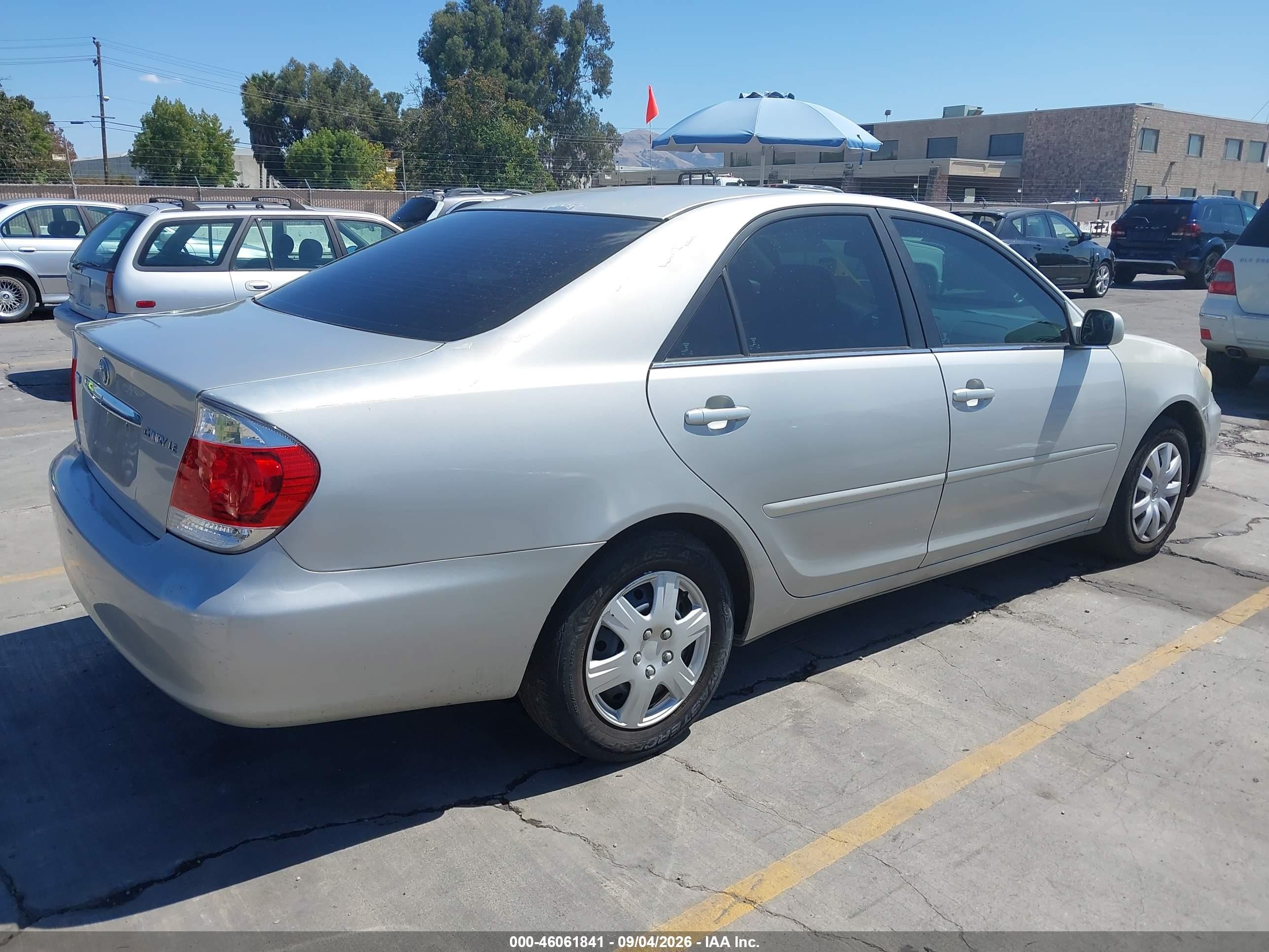 2006 Toyota Camry Le Серебряный vin: 4T1BE32K76U722945