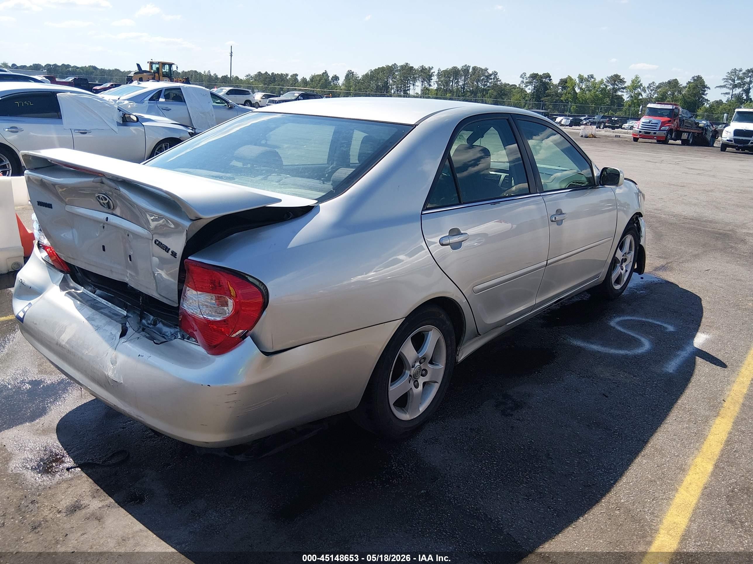 2002 Toyota Camry Se Gray vin: 4T1BE32K82U563900