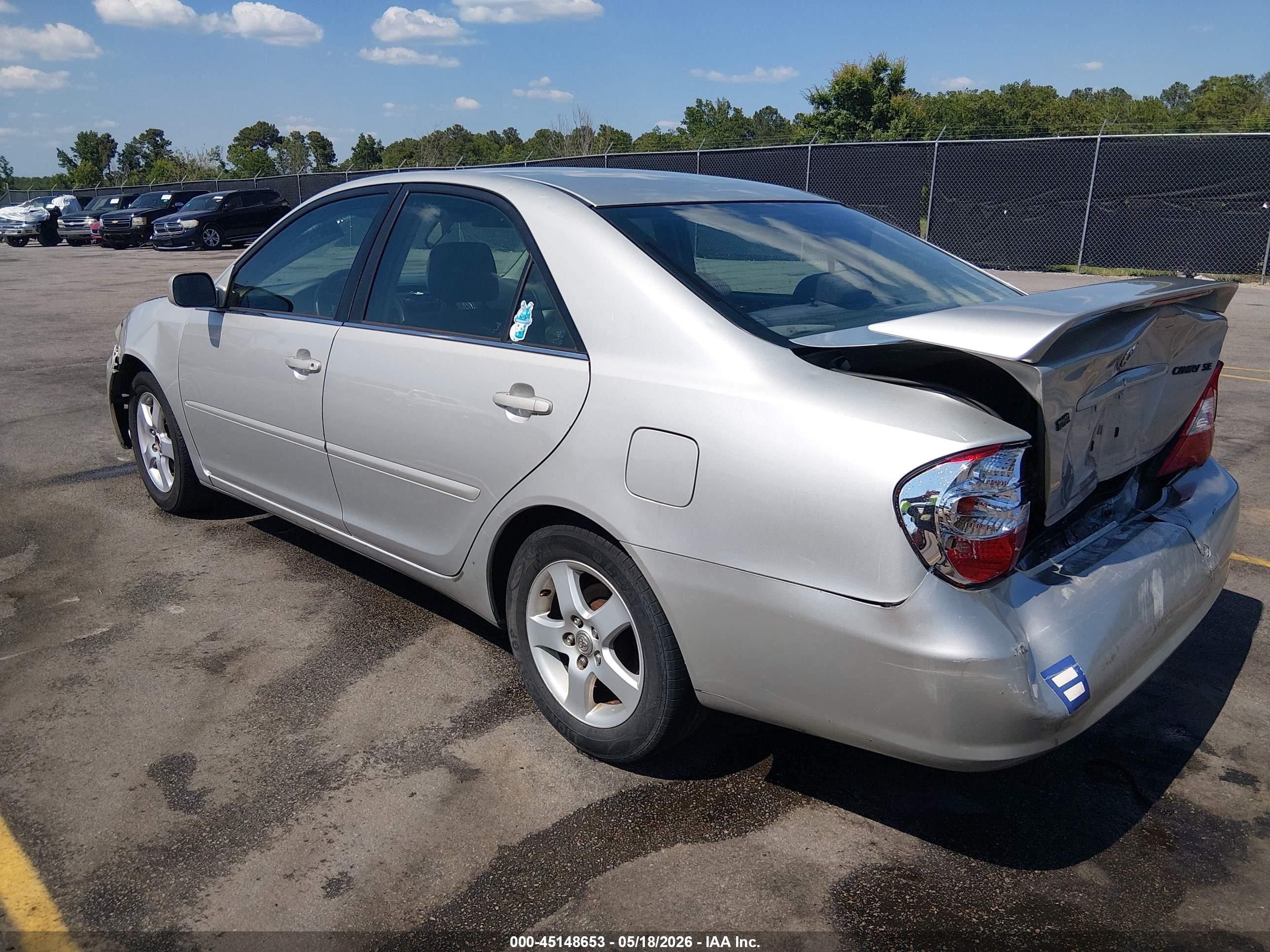 2002 Toyota Camry Se Gray vin: 4T1BE32K82U563900