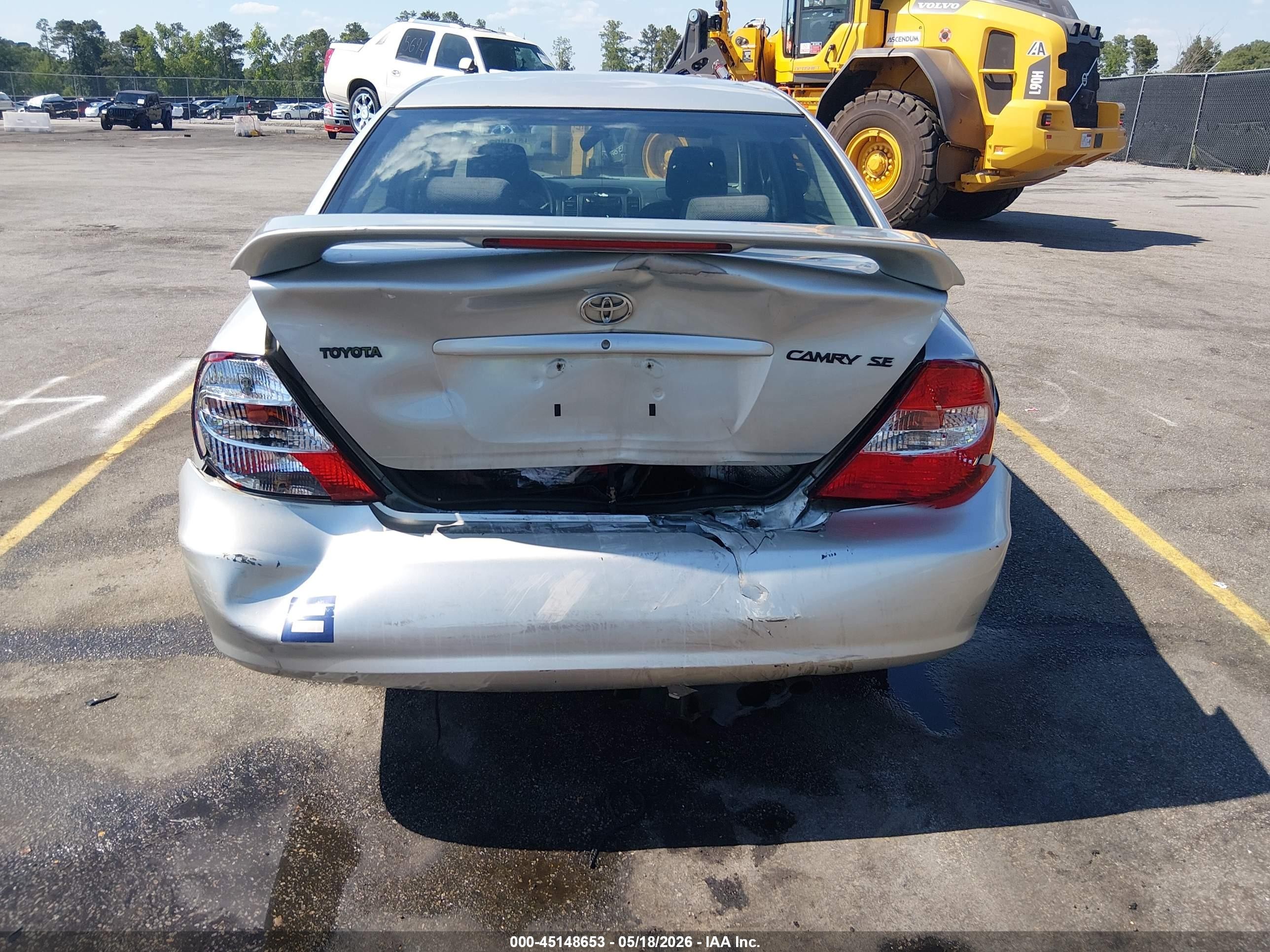 2002 Toyota Camry Se Gray vin: 4T1BE32K82U563900