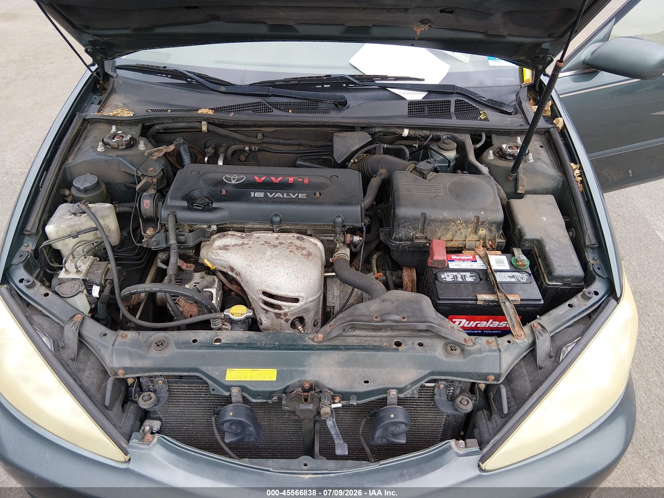 2002 Toyota Camry Le Зеленый vin: 4T1BE32K82U615459